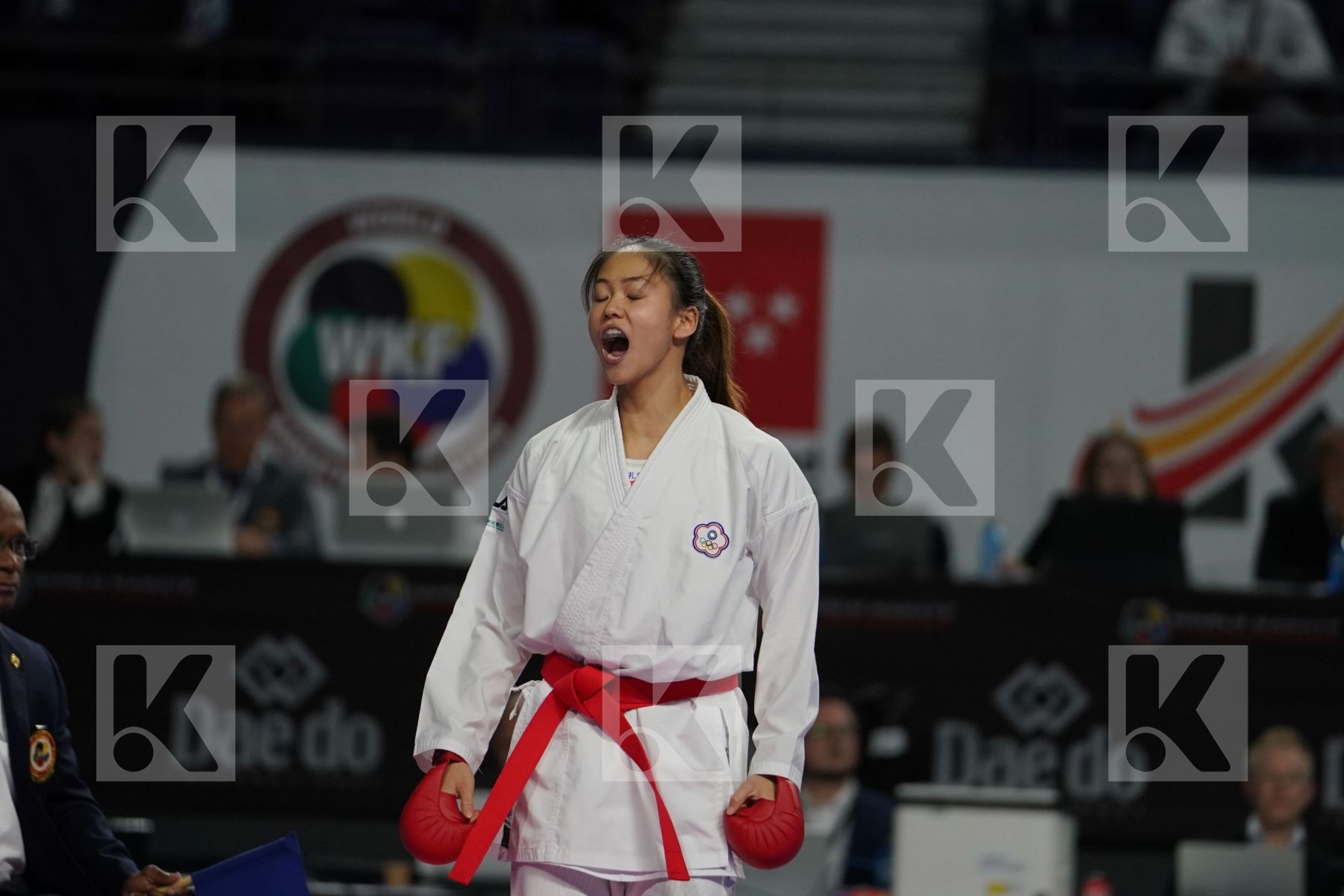 TZU-YUN WEN (CHINESE TAIPEI) vs VALERIIA ALEKHINA (RUSSIAN FEDERATION) in Senior Kumite -55 Kg - Bronze bout