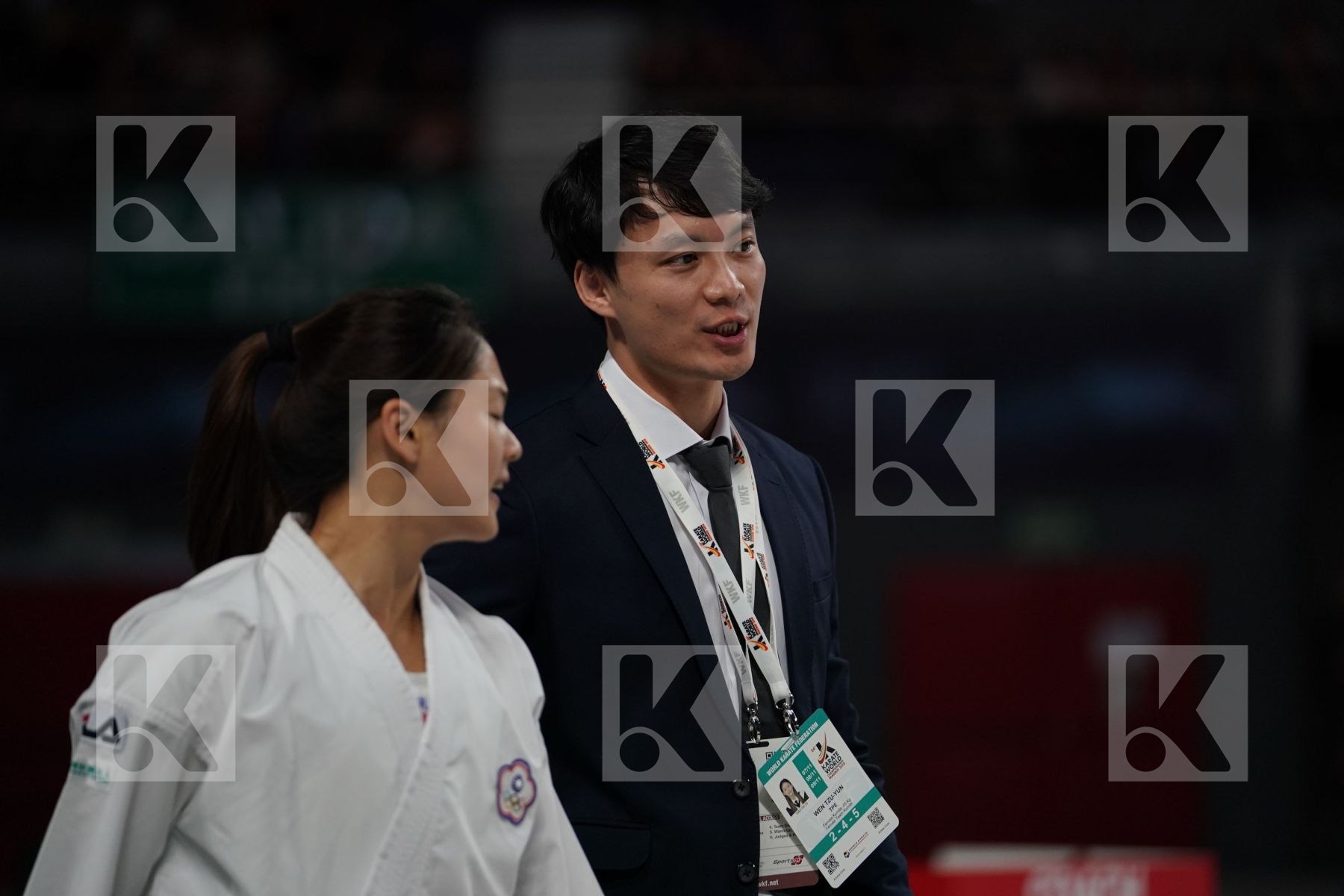 TZU-YUN WEN (CHINESE TAIPEI) vs VALERIIA ALEKHINA (RUSSIAN FEDERATION) in Senior Kumite -55 Kg - Bronze bout