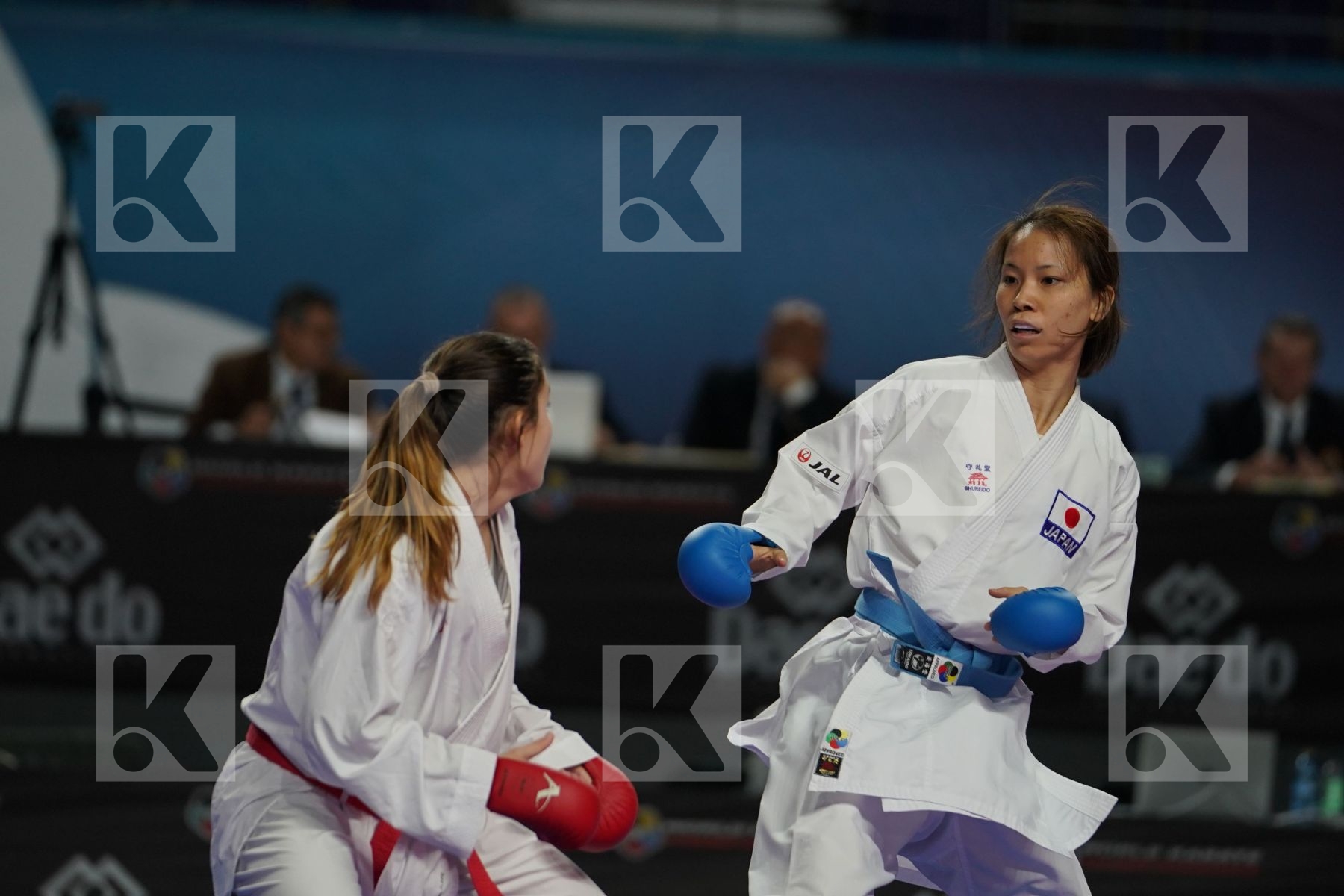 IVET GORANOVA (BULGARIA) vs SARA YAMADA (JAPAN) in Senior Kumite -55 Kg - Bronze bout