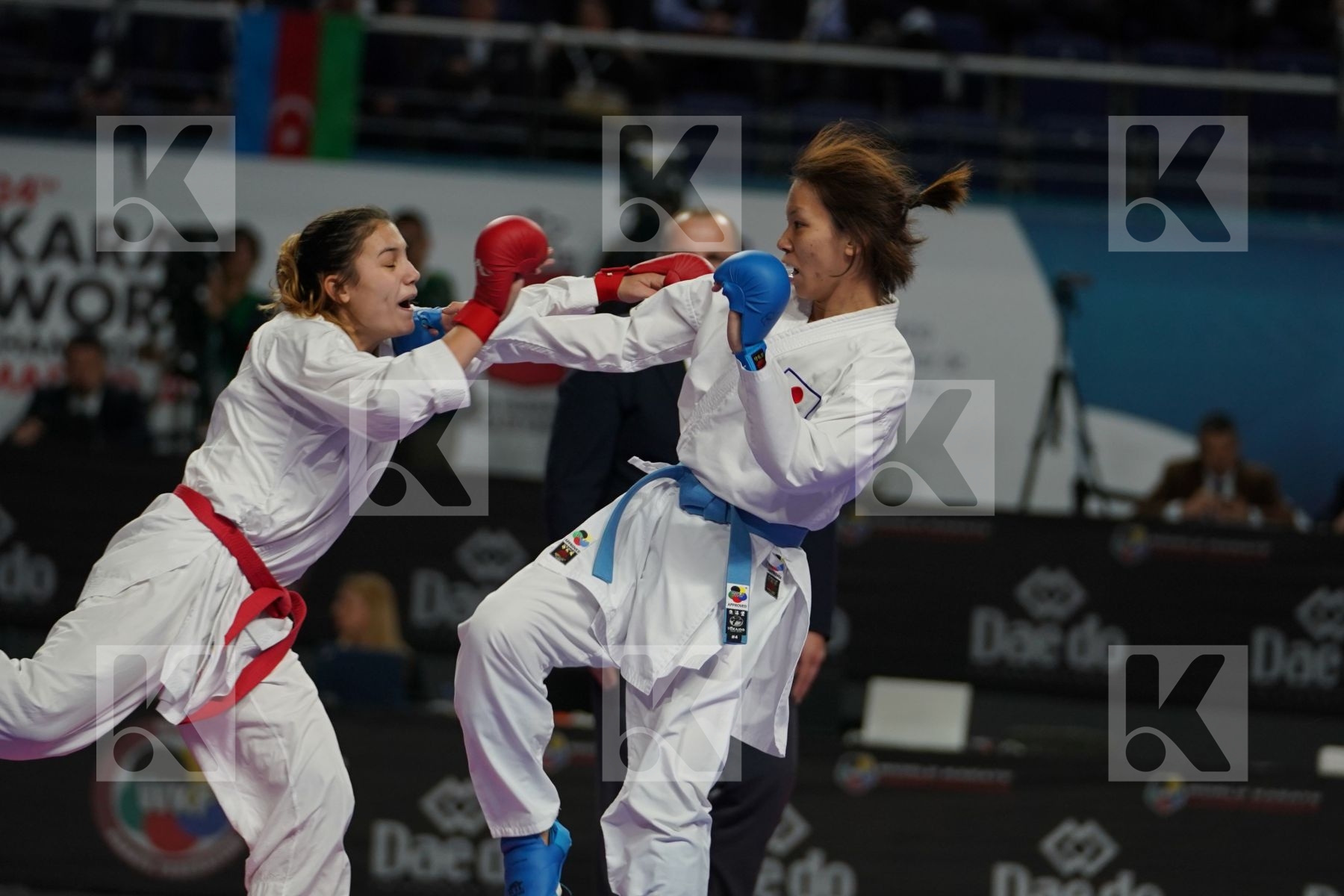 IVET GORANOVA (BULGARIA) vs SARA YAMADA (JAPAN) in Senior Kumite -55 Kg - Bronze bout