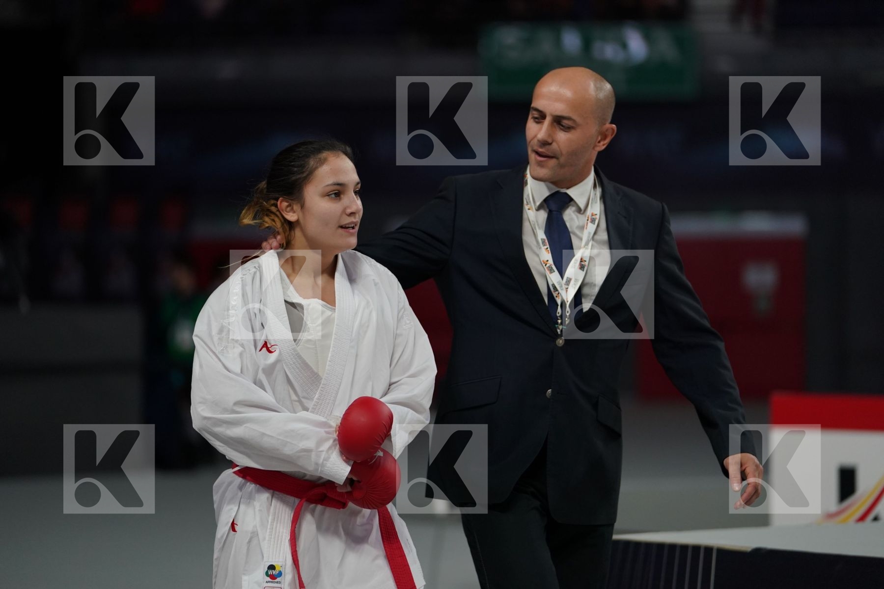 IVET GORANOVA (BULGARIA) vs SARA YAMADA (JAPAN) in Senior Kumite -55 Kg - Bronze bout