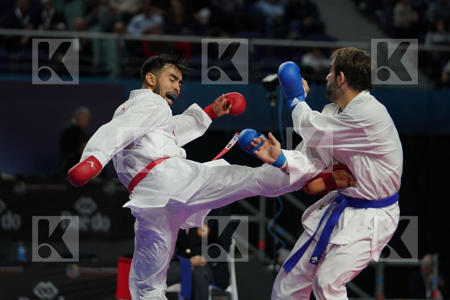 DASTONBEK OTABOLAEV (UZBEKISTAN) vs RAFAEL AGHAYEV (AZERBAIJAN) in Senior Kumite Ð 75 Kg - Bronze bout