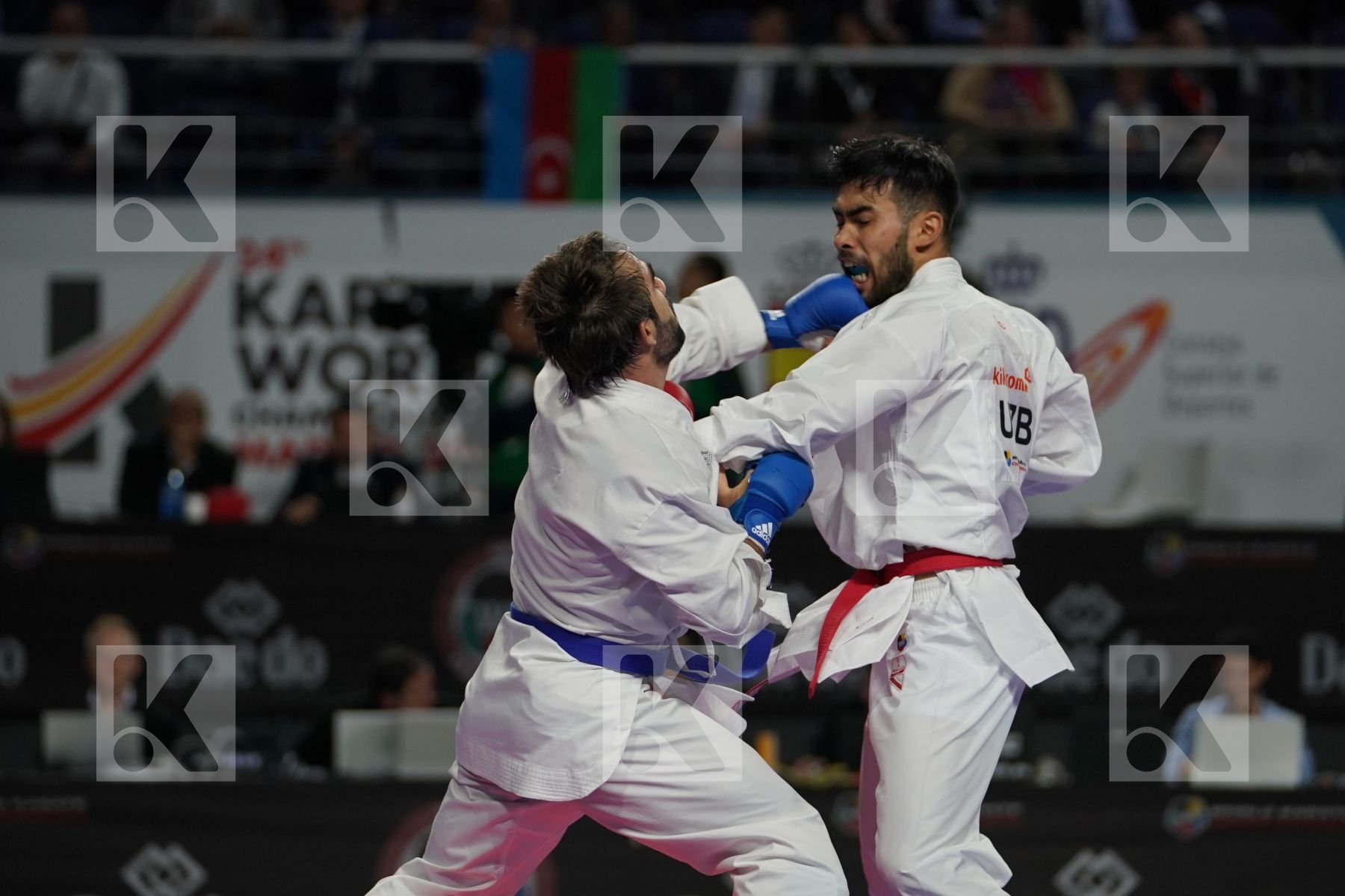 DASTONBEK OTABOLAEV (UZBEKISTAN) vs RAFAEL AGHAYEV (AZERBAIJAN) in Senior Kumite Ð 75 Kg - Bronze bout