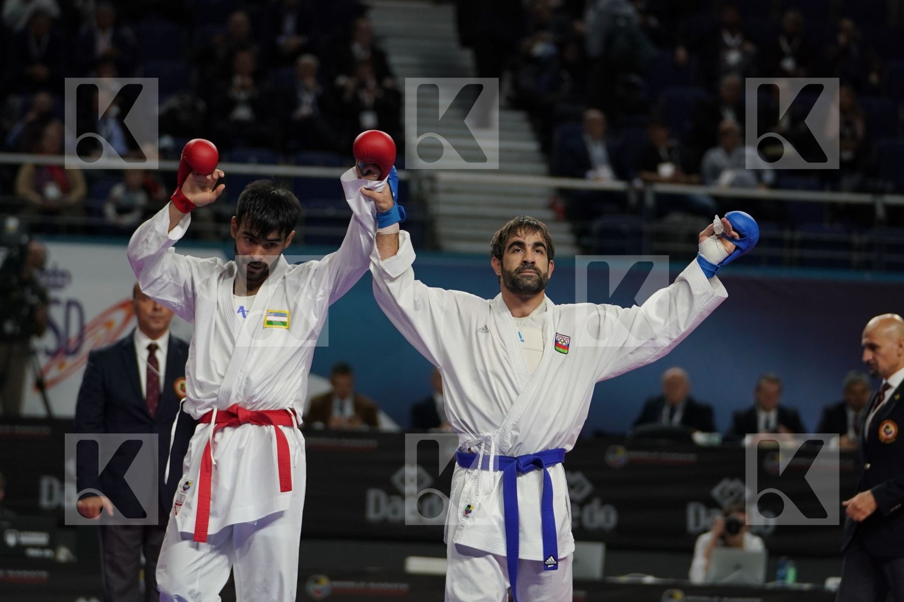 DASTONBEK OTABOLAEV (UZBEKISTAN) vs RAFAEL AGHAYEV (AZERBAIJAN) in Senior Kumite Ð 75 Kg - Bronze bout