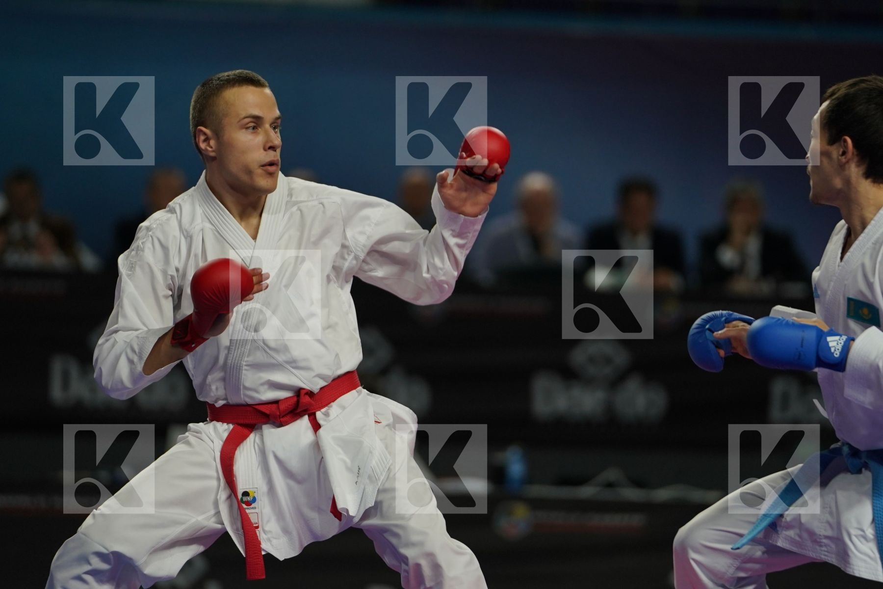 KALVIS KALNINS (LATVIA) vs DARKHAN ASSADILOV (KAZAKHSTAN) in Senior Kumite -60 Kg - Bronze bout