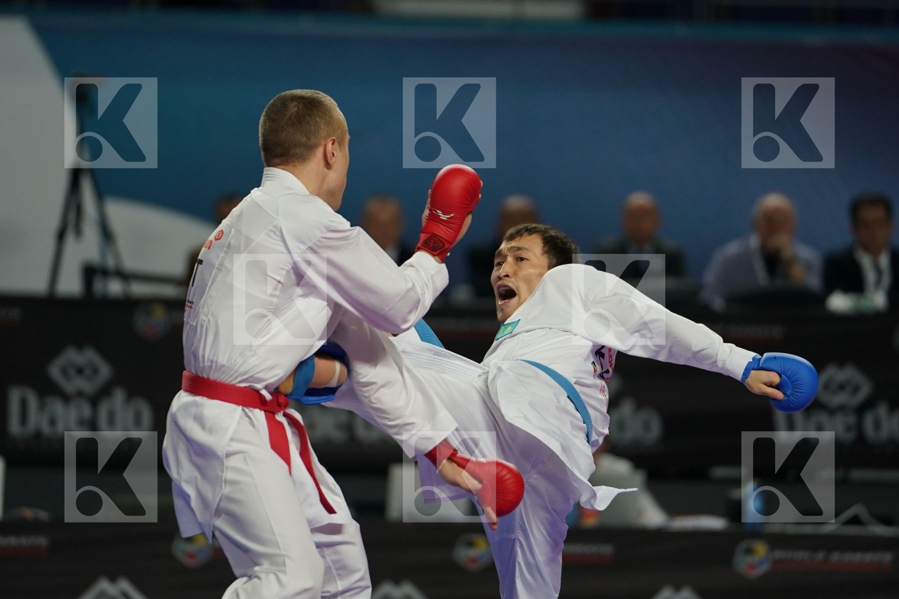 KALVIS KALNINS (LATVIA) vs DARKHAN ASSADILOV (KAZAKHSTAN) in Senior Kumite -60 Kg - Bronze bout
