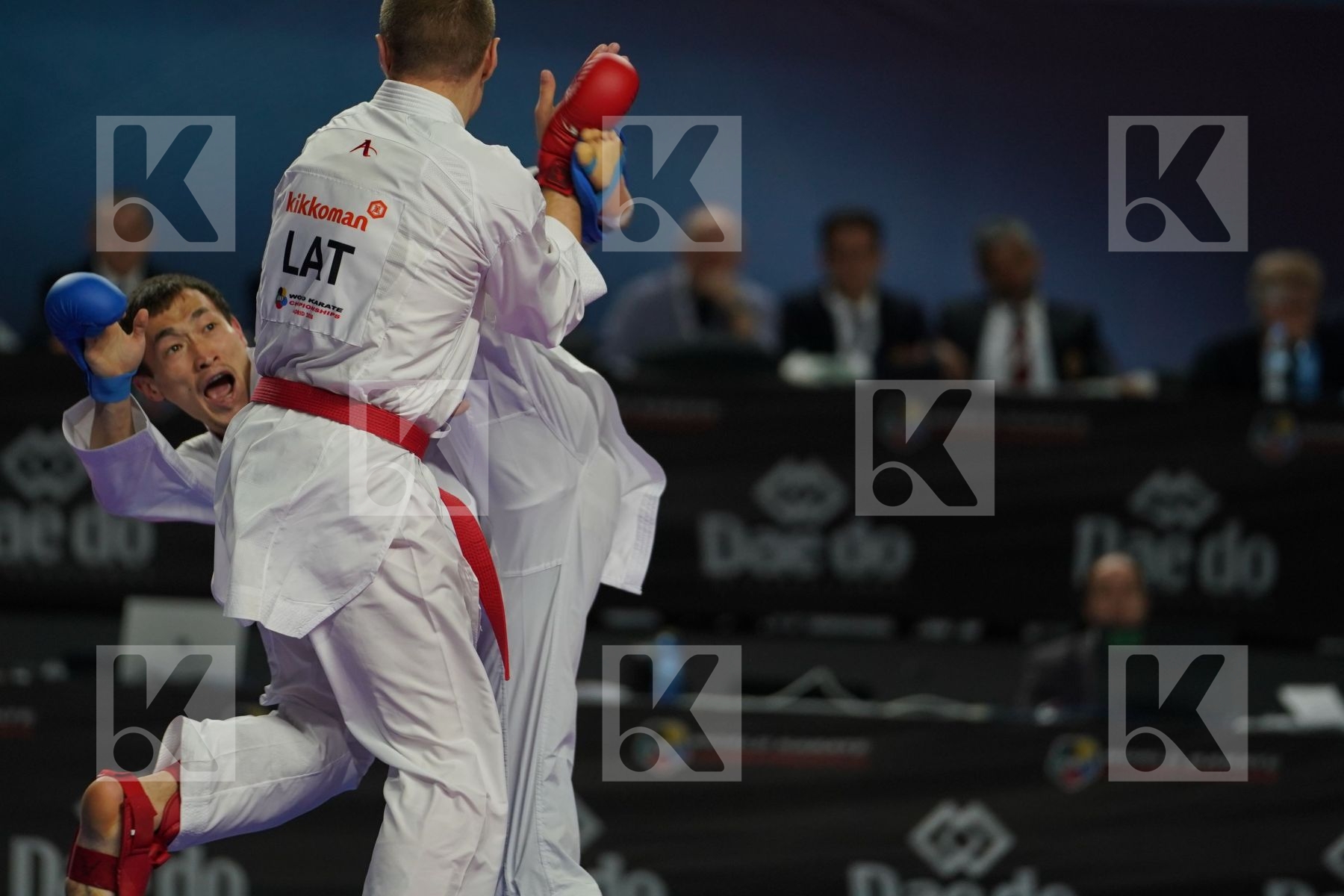 KALVIS KALNINS (LATVIA) vs DARKHAN ASSADILOV (KAZAKHSTAN) in Senior Kumite -60 Kg - Bronze bout