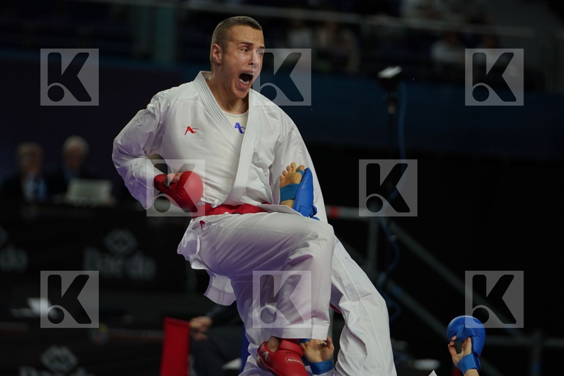KALVIS KALNINS (LATVIA) vs DARKHAN ASSADILOV (KAZAKHSTAN) in Senior Kumite -60 Kg - Bronze bout