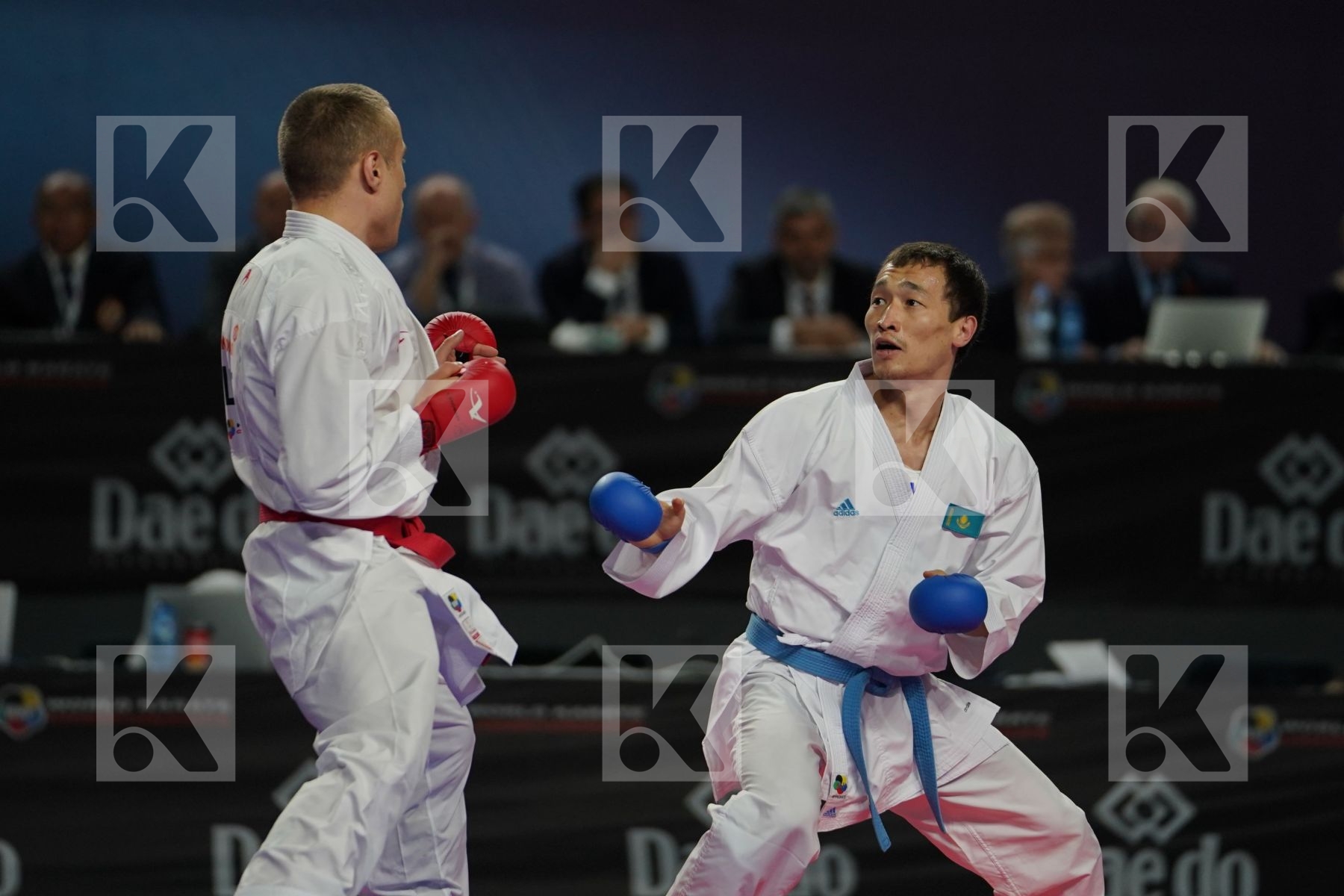 KALVIS KALNINS (LATVIA) vs DARKHAN ASSADILOV (KAZAKHSTAN) in Senior Kumite -60 Kg - Bronze bout