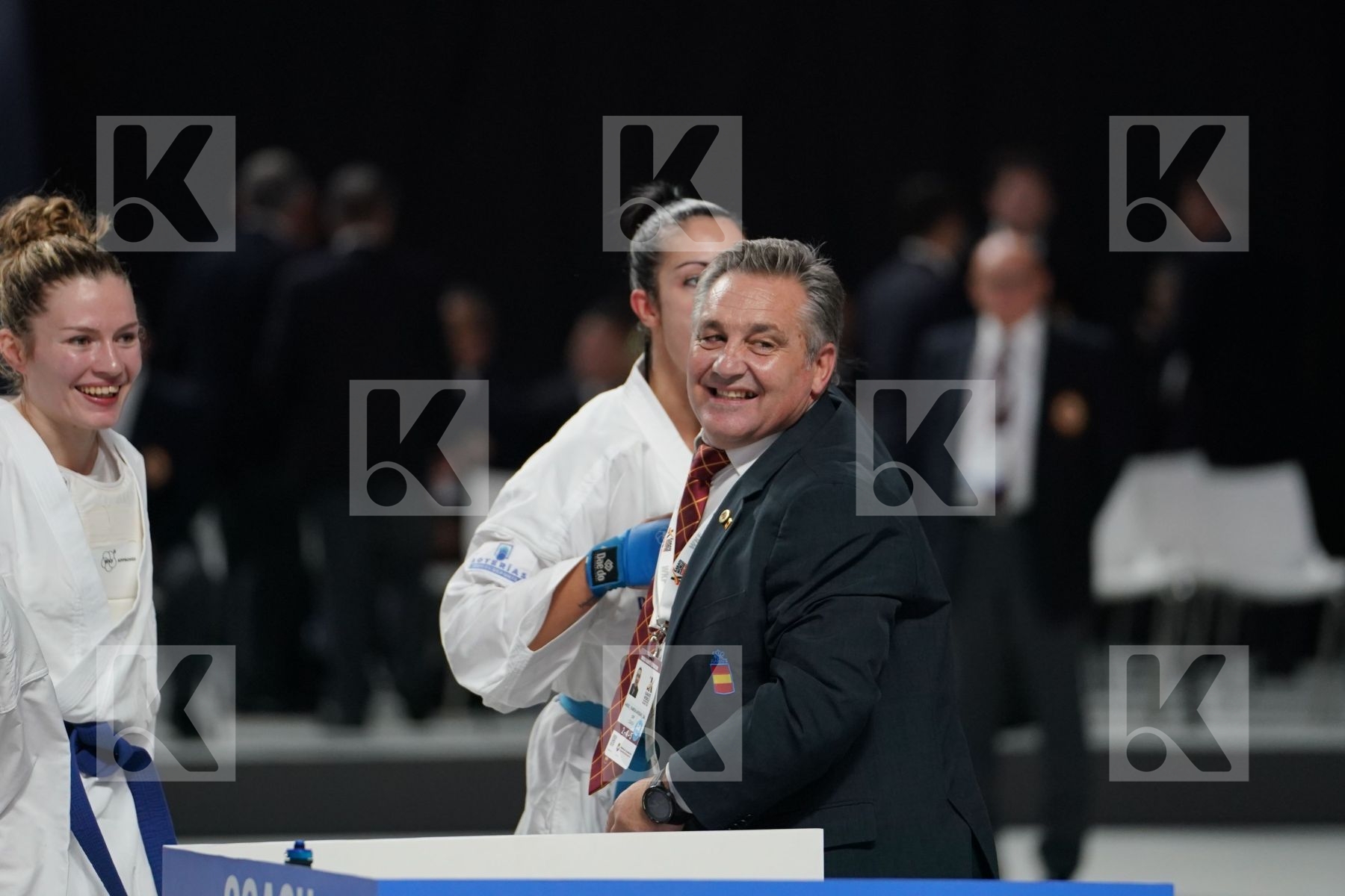 Spain (Ferrer_Garcia, Palacio_Gonzalez, Torres_Garcia, Vizcaino_Gonzalez) in Senior Team Female Kumite - Bronze bout
