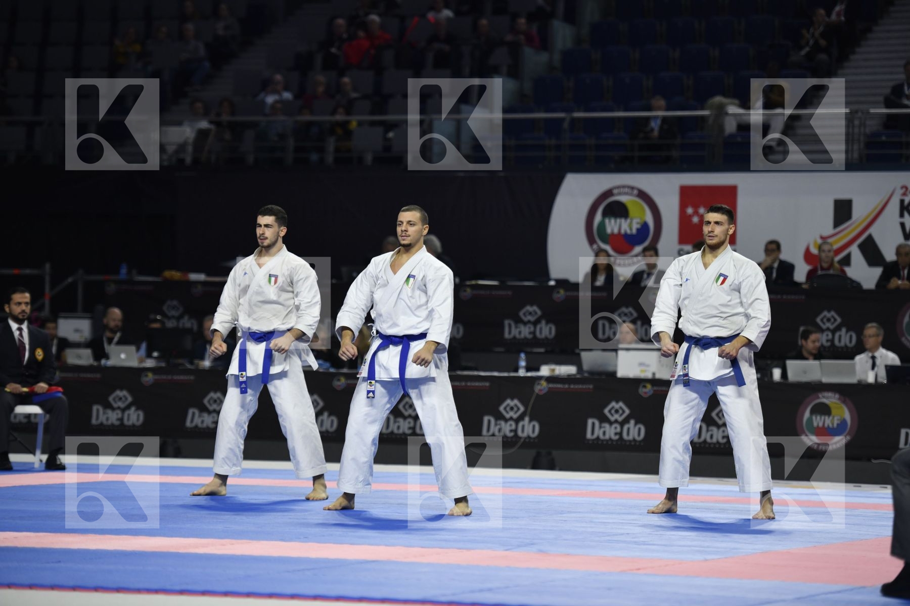 MALAYSIA (HOE, LEONG, OH THENG WEI) vs ITALY (GALLO, IODICE, PANAGIA) in Senior Team Male Kata - Bronze bout