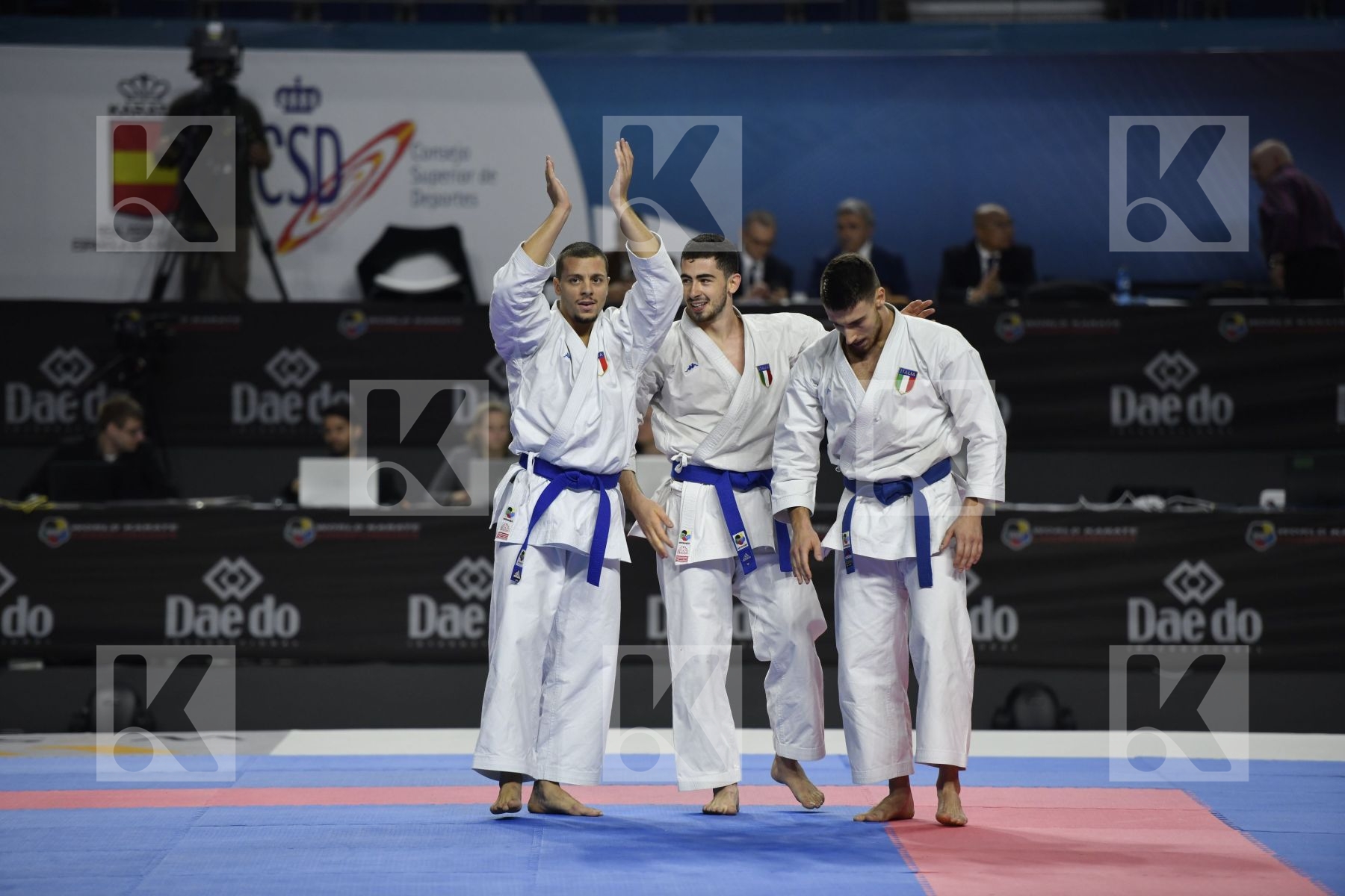 MALAYSIA (HOE, LEONG, OH THENG WEI) vs ITALY (GALLO, IODICE, PANAGIA) in Senior Team Male Kata - Bronze bout