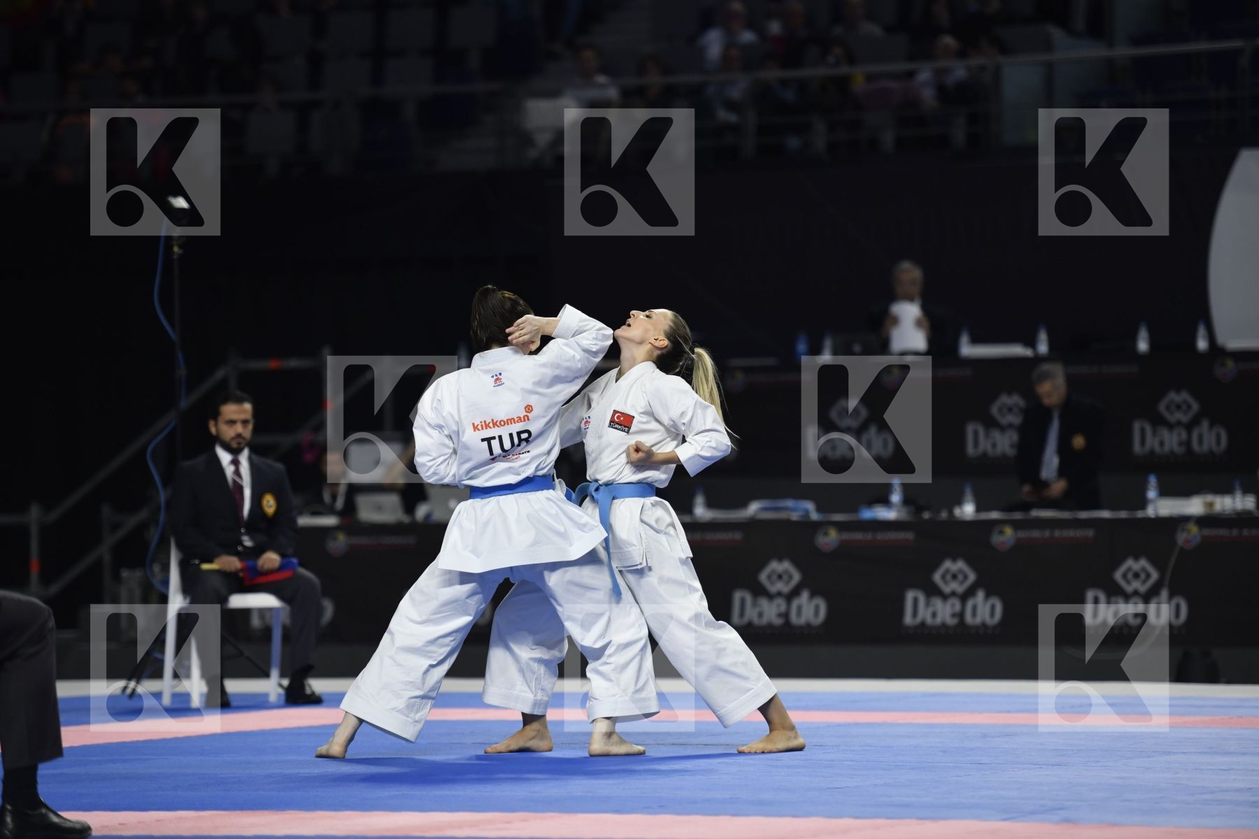 RUSSIAN FEDERATION (KOTLYAROVA, TROITSKAYA, ZOTOVA) vs TURKEY (ELTEMUR, KUSMUS, SOFUOGLU) in Senior Team Female Kata - Bronze bout