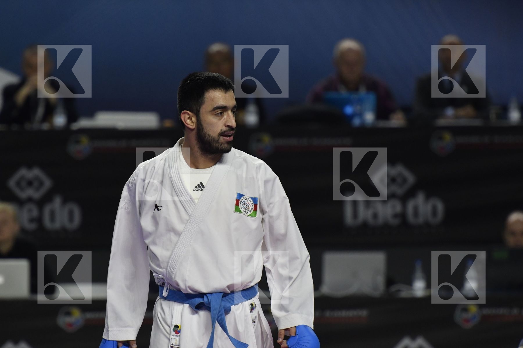 JAPAN (ANDO, ARAGA, KAGAWA, MORI, NISHIMURA, SAKIYAMA, SHIMADA) vs AZERBAIJAN (ABDULLAYEV, AGHALARZADE, AGHAYEV, ATAMOV, GURBANLI, HASANOV, HASANOV) in Senior Team Male Kumite - Bronze bout