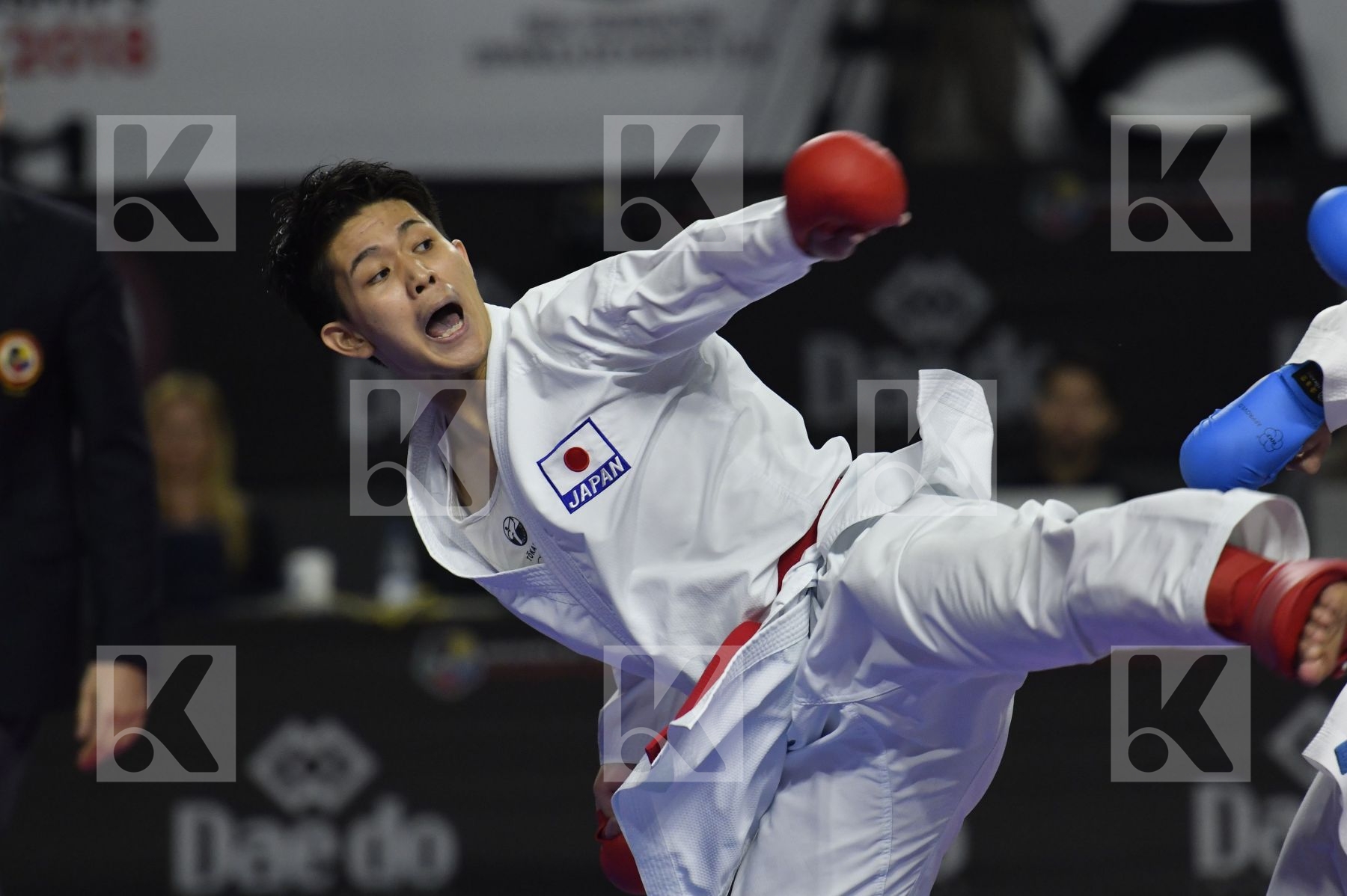 JAPAN (ANDO, ARAGA, KAGAWA, MORI, NISHIMURA, SAKIYAMA, SHIMADA) vs AZERBAIJAN (ABDULLAYEV, AGHALARZADE, AGHAYEV, ATAMOV, GURBANLI, HASANOV, HASANOV) in Senior Team Male Kumite - Bronze bout