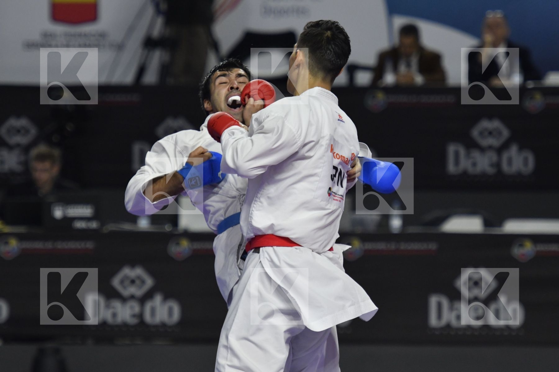 JAPAN (ANDO, ARAGA, KAGAWA, MORI, NISHIMURA, SAKIYAMA, SHIMADA) vs AZERBAIJAN (ABDULLAYEV, AGHALARZADE, AGHAYEV, ATAMOV, GURBANLI, HASANOV, HASANOV) in Senior Team Male Kumite - Bronze bout