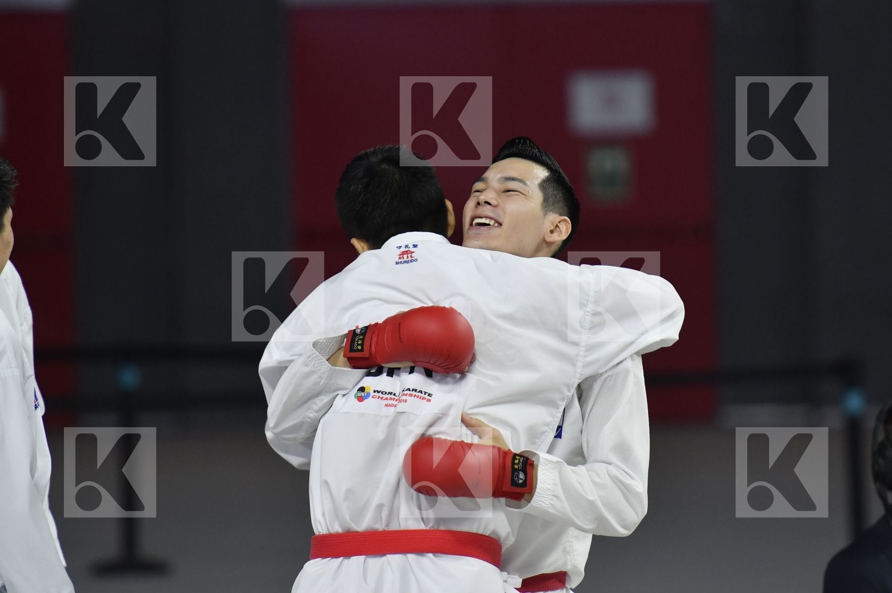 JAPAN (ANDO, ARAGA, KAGAWA, MORI, NISHIMURA, SAKIYAMA, SHIMADA) vs AZERBAIJAN (ABDULLAYEV, AGHALARZADE, AGHAYEV, ATAMOV, GURBANLI, HASANOV, HASANOV) in Senior Team Male Kumite - Bronze bout