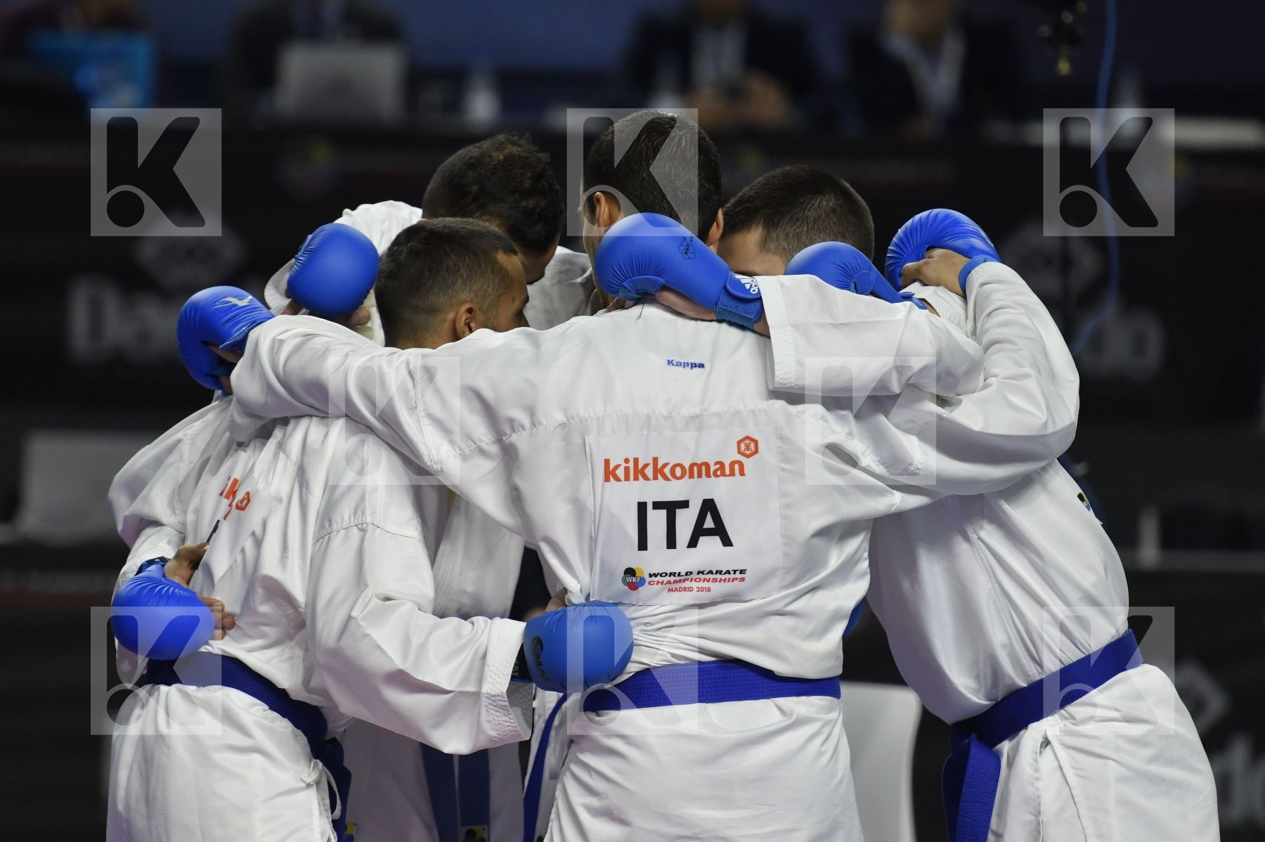 SENEGAL (CISSE, DIOP, GUEYE, MBAYE, NDOUR, SENE) vs ITALY (EL SHARABY, JENDOUBI, MAESTRI, MARESCA, MARINO, MARTINA, MINARDI) in Senior Team Male Kumite - Bronze bout