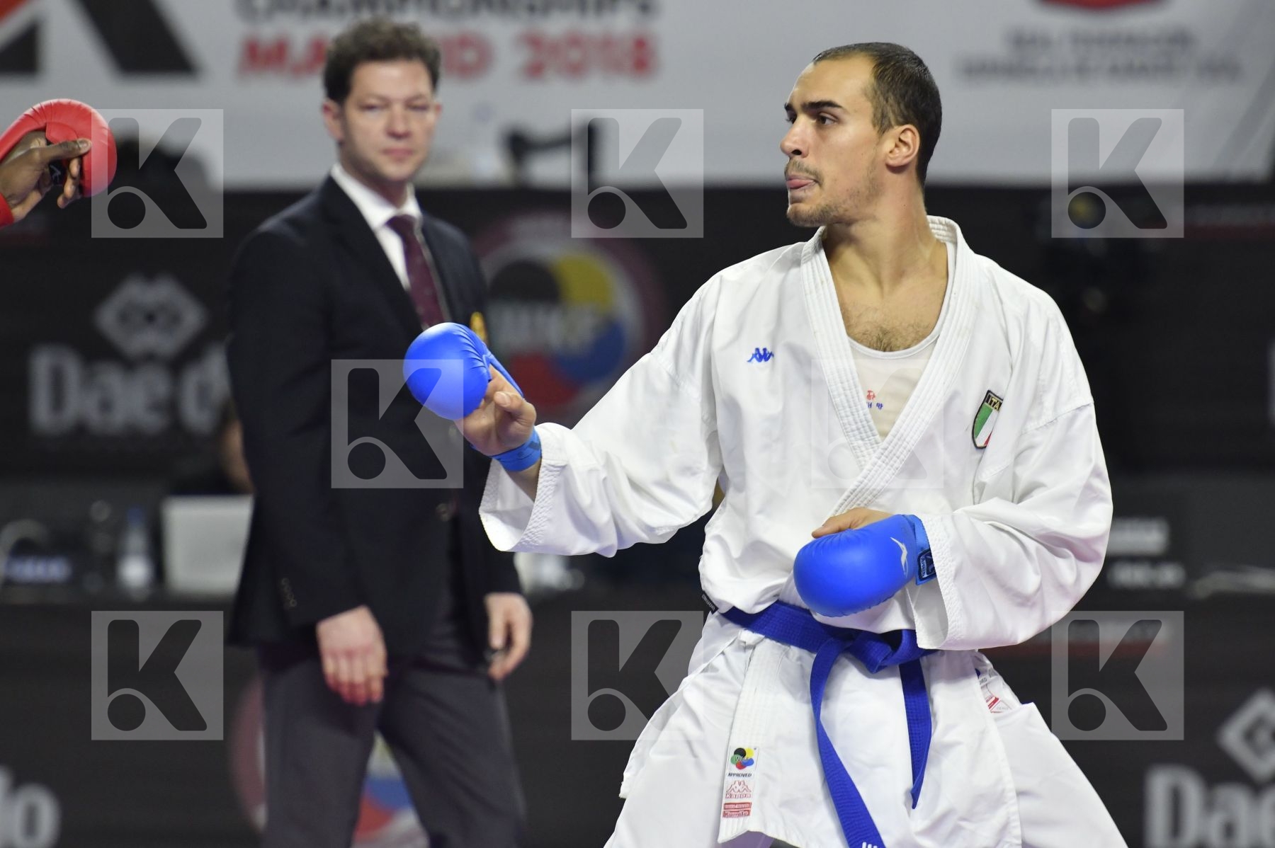 SENEGAL (CISSE, DIOP, GUEYE, MBAYE, NDOUR, SENE) vs ITALY (EL SHARABY, JENDOUBI, MAESTRI, MARESCA, MARINO, MARTINA, MINARDI) in Senior Team Male Kumite - Bronze bout