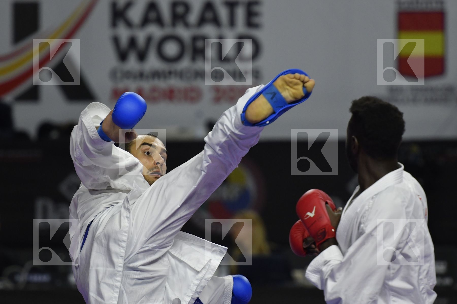 SENEGAL (CISSE, DIOP, GUEYE, MBAYE, NDOUR, SENE) vs ITALY (EL SHARABY, JENDOUBI, MAESTRI, MARESCA, MARINO, MARTINA, MINARDI) in Senior Team Male Kumite - Bronze bout