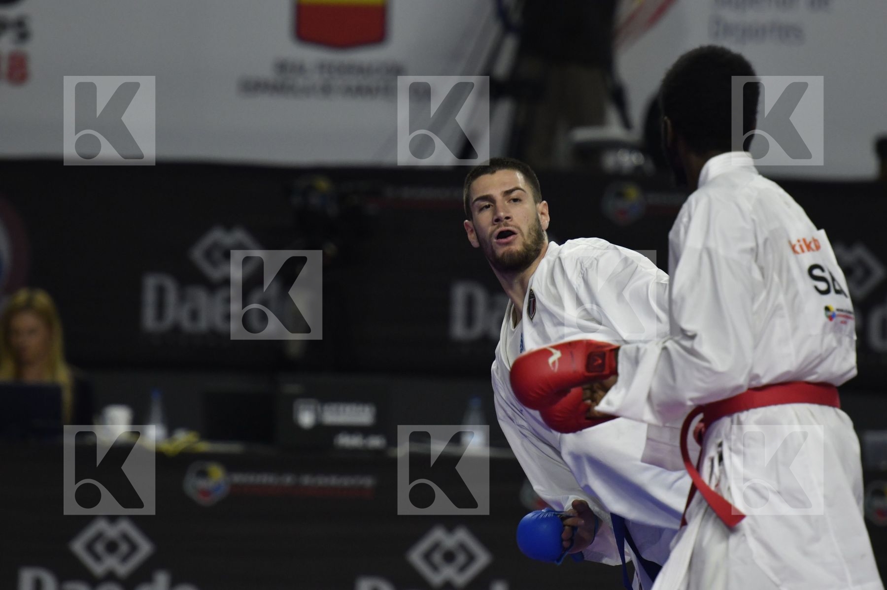 SENEGAL (CISSE, DIOP, GUEYE, MBAYE, NDOUR, SENE) vs ITALY (EL SHARABY, JENDOUBI, MAESTRI, MARESCA, MARINO, MARTINA, MINARDI) in Senior Team Male Kumite - Bronze bout