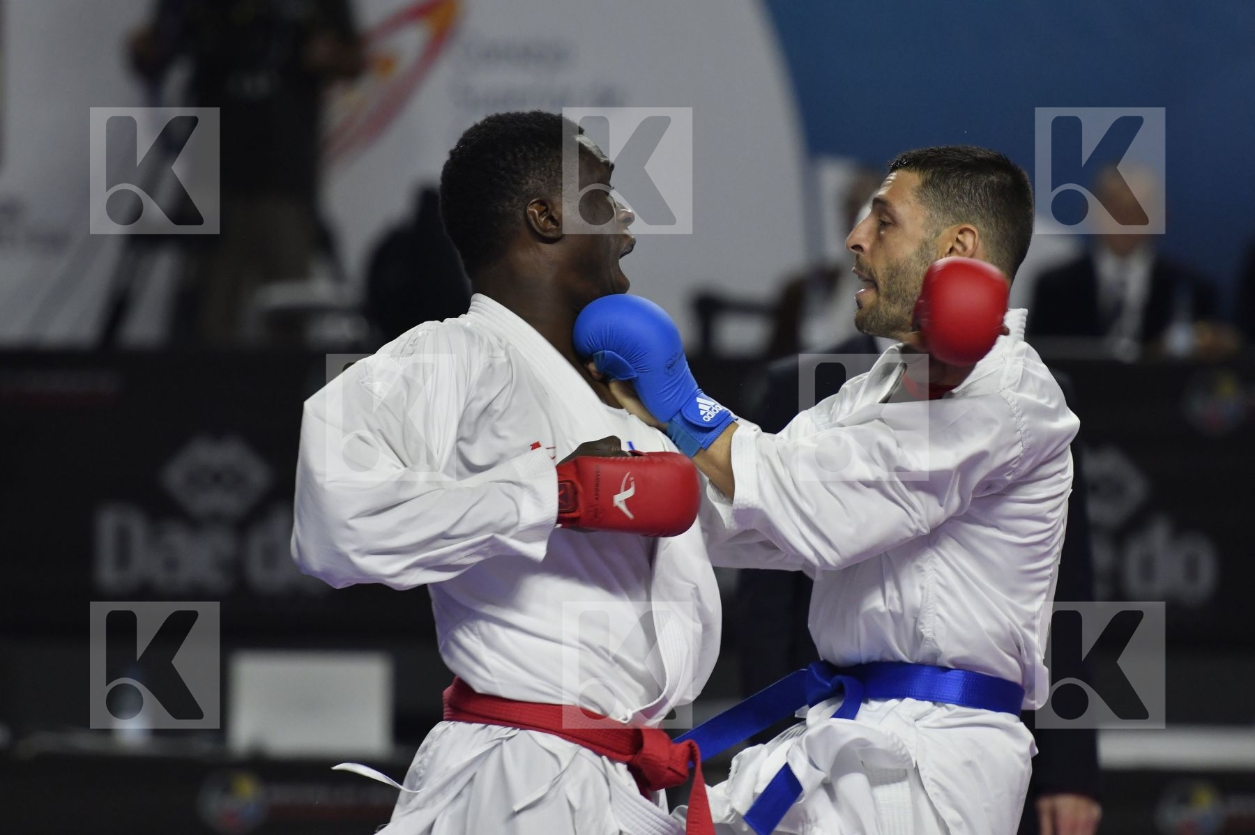 SENEGAL (CISSE, DIOP, GUEYE, MBAYE, NDOUR, SENE) vs ITALY (EL SHARABY, JENDOUBI, MAESTRI, MARESCA, MARINO, MARTINA, MINARDI) in Senior Team Male Kumite - Bronze bout