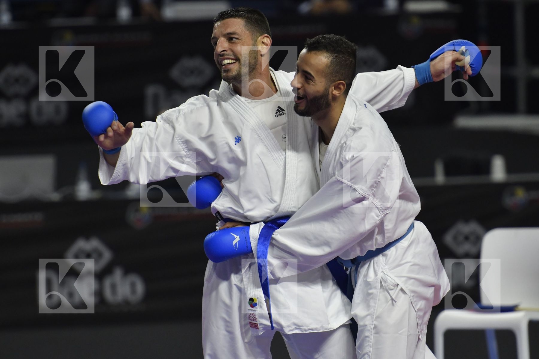 SENEGAL (CISSE, DIOP, GUEYE, MBAYE, NDOUR, SENE) vs ITALY (EL SHARABY, JENDOUBI, MAESTRI, MARESCA, MARINO, MARTINA, MINARDI) in Senior Team Male Kumite - Bronze bout