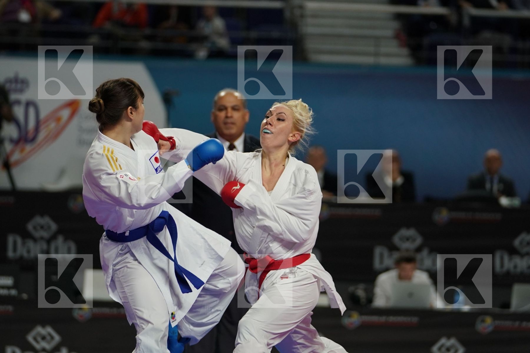 ELENI CHATZILIADOU (GREECE) vs AYUMI UEKUSA (JAPAN) in Senior Kumite 68+ Kg - Final bout