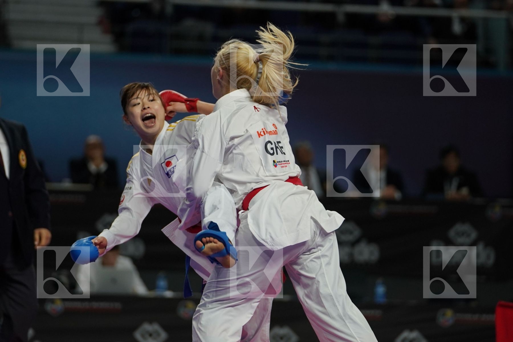 ELENI CHATZILIADOU (GREECE) vs AYUMI UEKUSA (JAPAN) in Senior Kumite 68+ Kg - Final bout