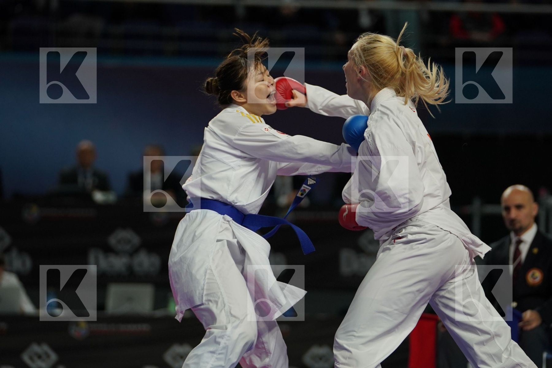 ELENI CHATZILIADOU (GREECE) vs AYUMI UEKUSA (JAPAN) in Senior Kumite 68+ Kg - Final bout