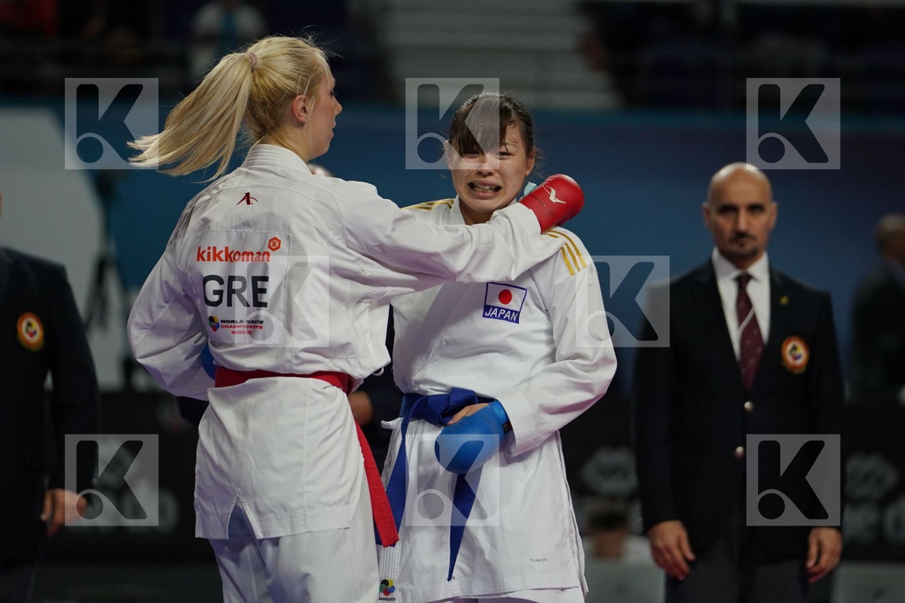 ELENI CHATZILIADOU (GREECE) vs AYUMI UEKUSA (JAPAN) in Senior Kumite 68+ Kg - Final bout