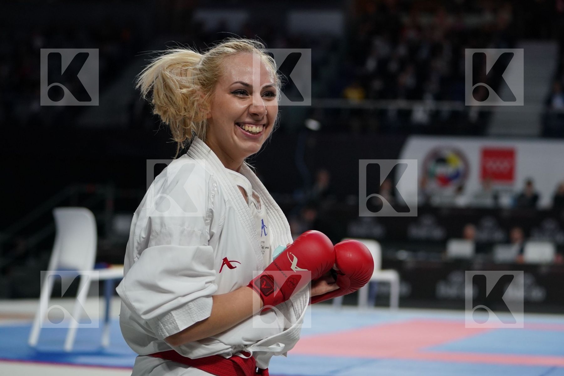 ELENI CHATZILIADOU (GREECE) vs AYUMI UEKUSA (JAPAN) in Senior Kumite 68+ Kg - Final bout