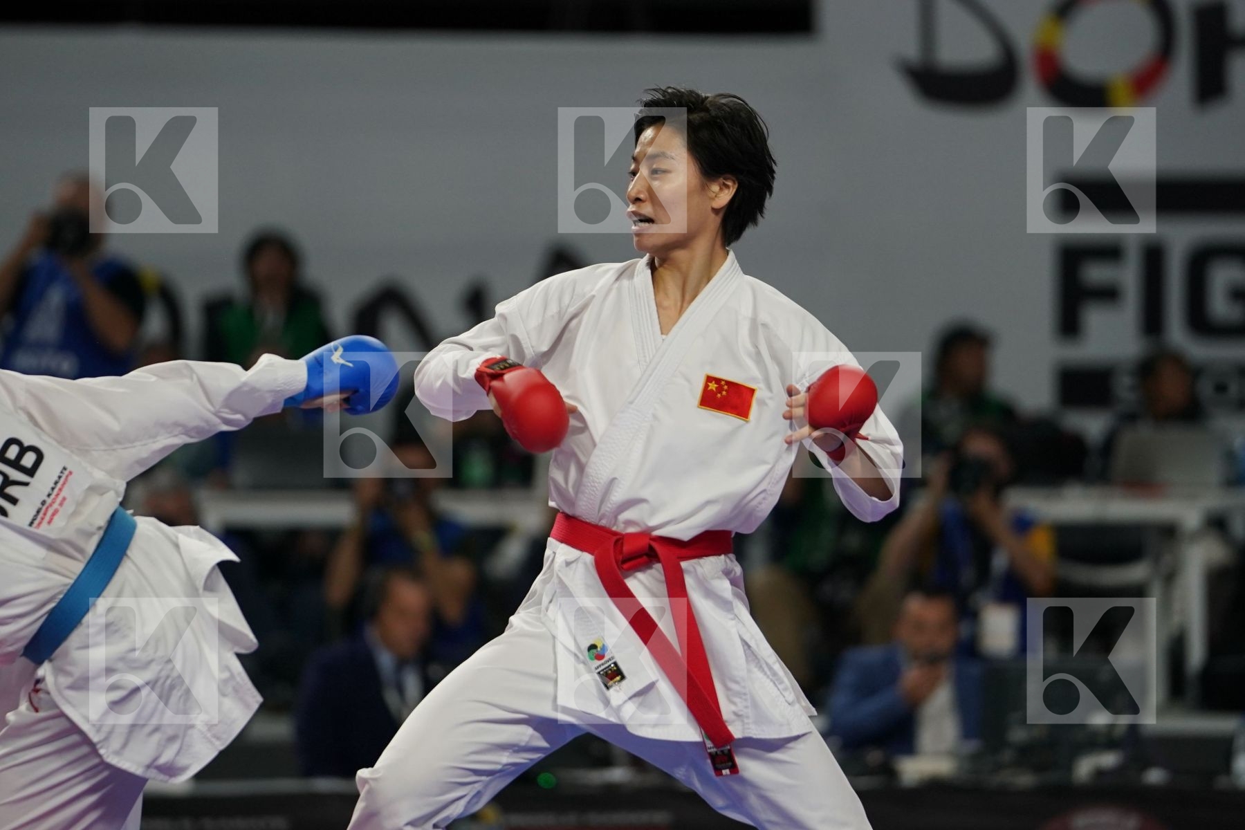 XIAOYAN YIN (PEOPLE'S REPUBLIC OF CHINA) vs JOVANA PREKOVIC (SERBIA) in Senior Kumite Ð 61 Kg - Final bout