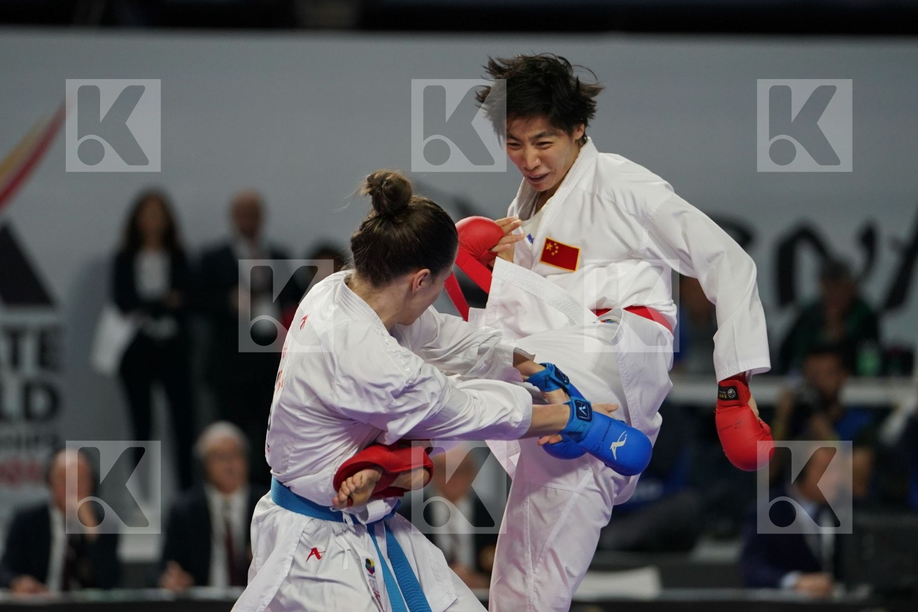 XIAOYAN YIN (PEOPLE'S REPUBLIC OF CHINA) vs JOVANA PREKOVIC (SERBIA) in Senior Kumite Ð 61 Kg - Final bout