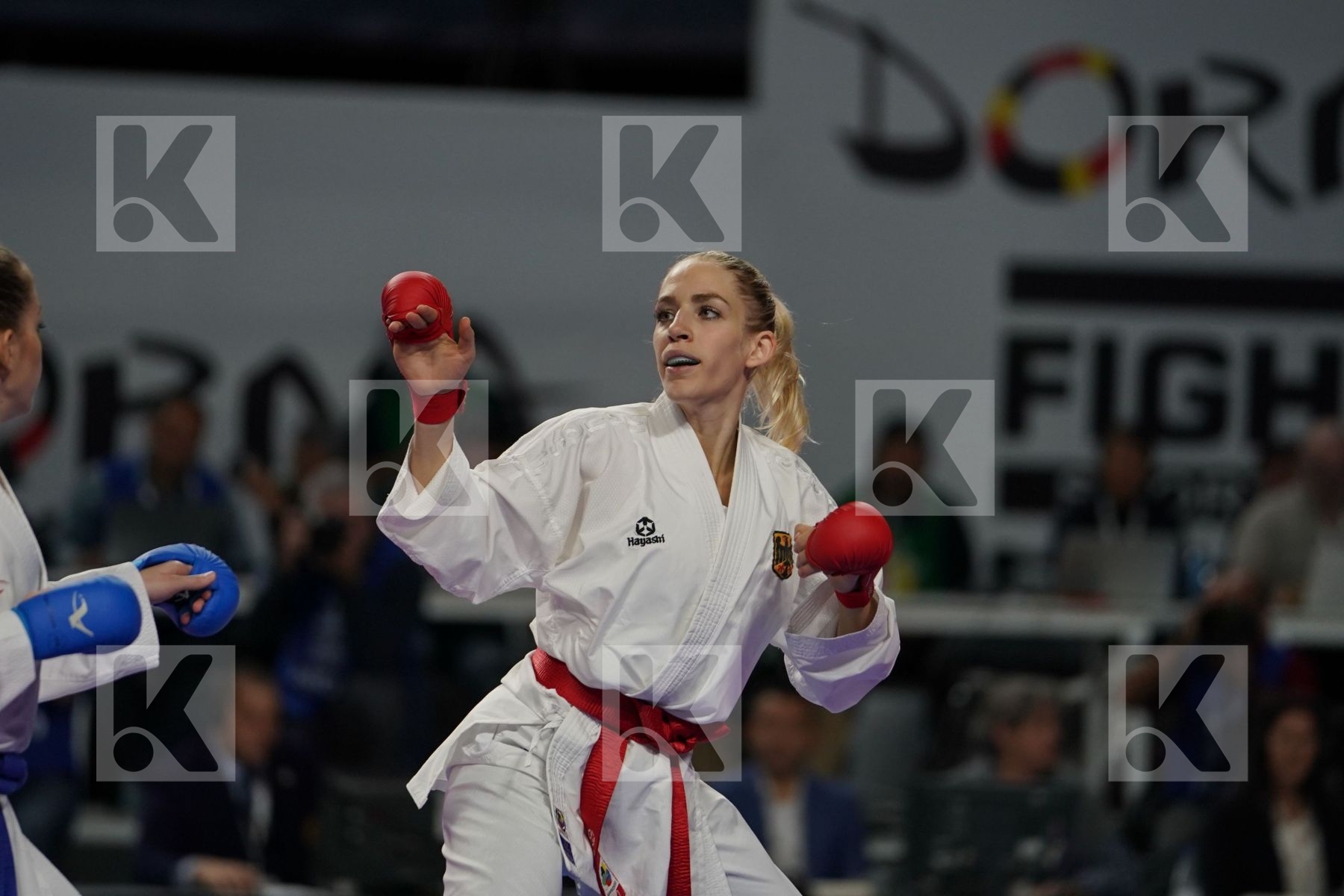 JANA BITSCH (GERMANY) vs DOROTA BANASZCZYK (POLAND) in Senior Kumite -55 Kg - Final bout