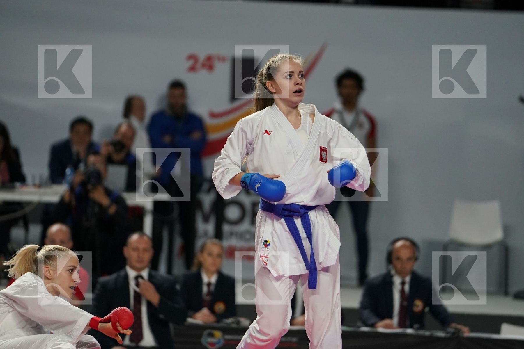 JANA BITSCH (GERMANY) vs DOROTA BANASZCZYK (POLAND) in Senior Kumite -55 Kg - Final bout