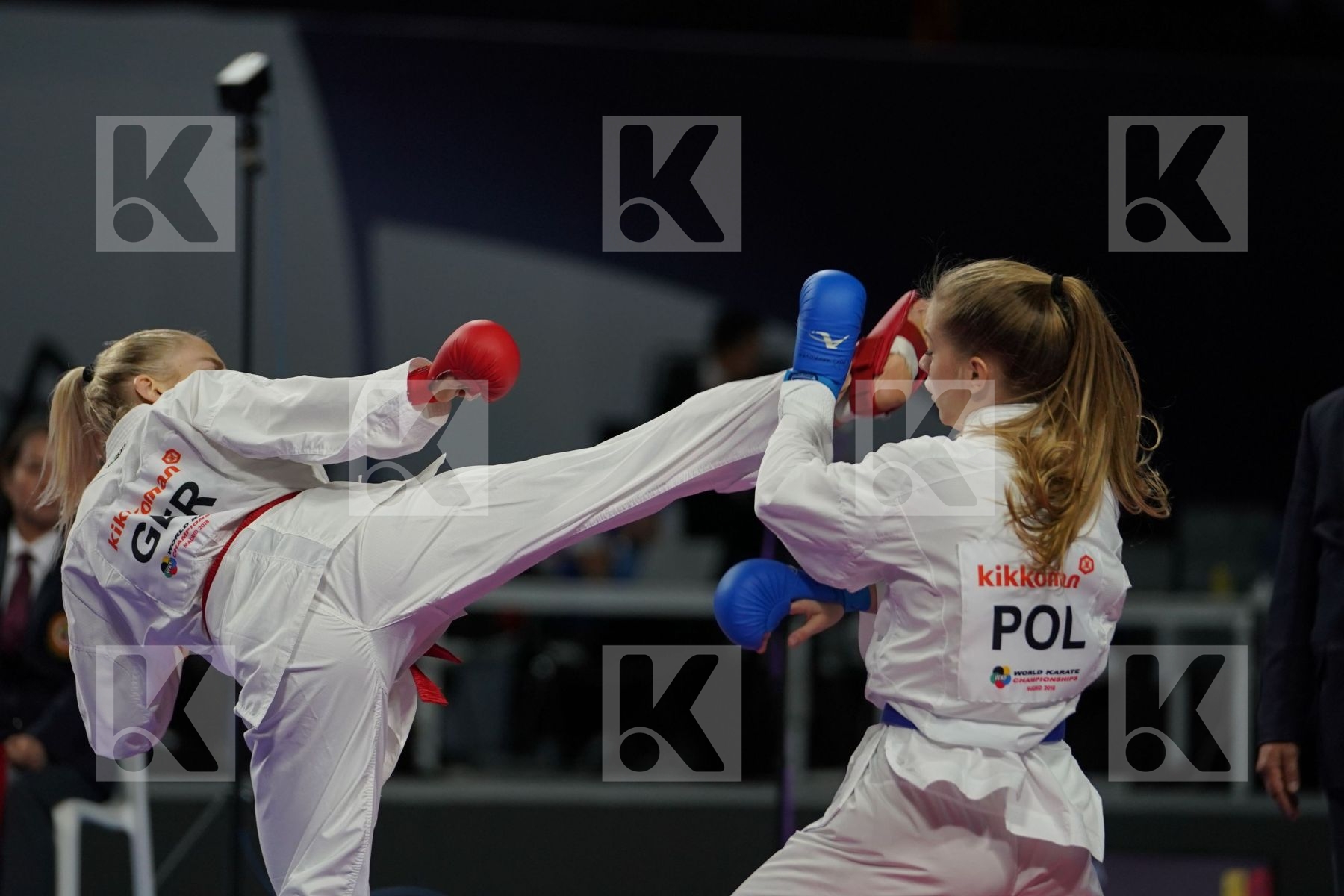 JANA BITSCH (GERMANY) vs DOROTA BANASZCZYK (POLAND) in Senior Kumite -55 Kg - Final bout