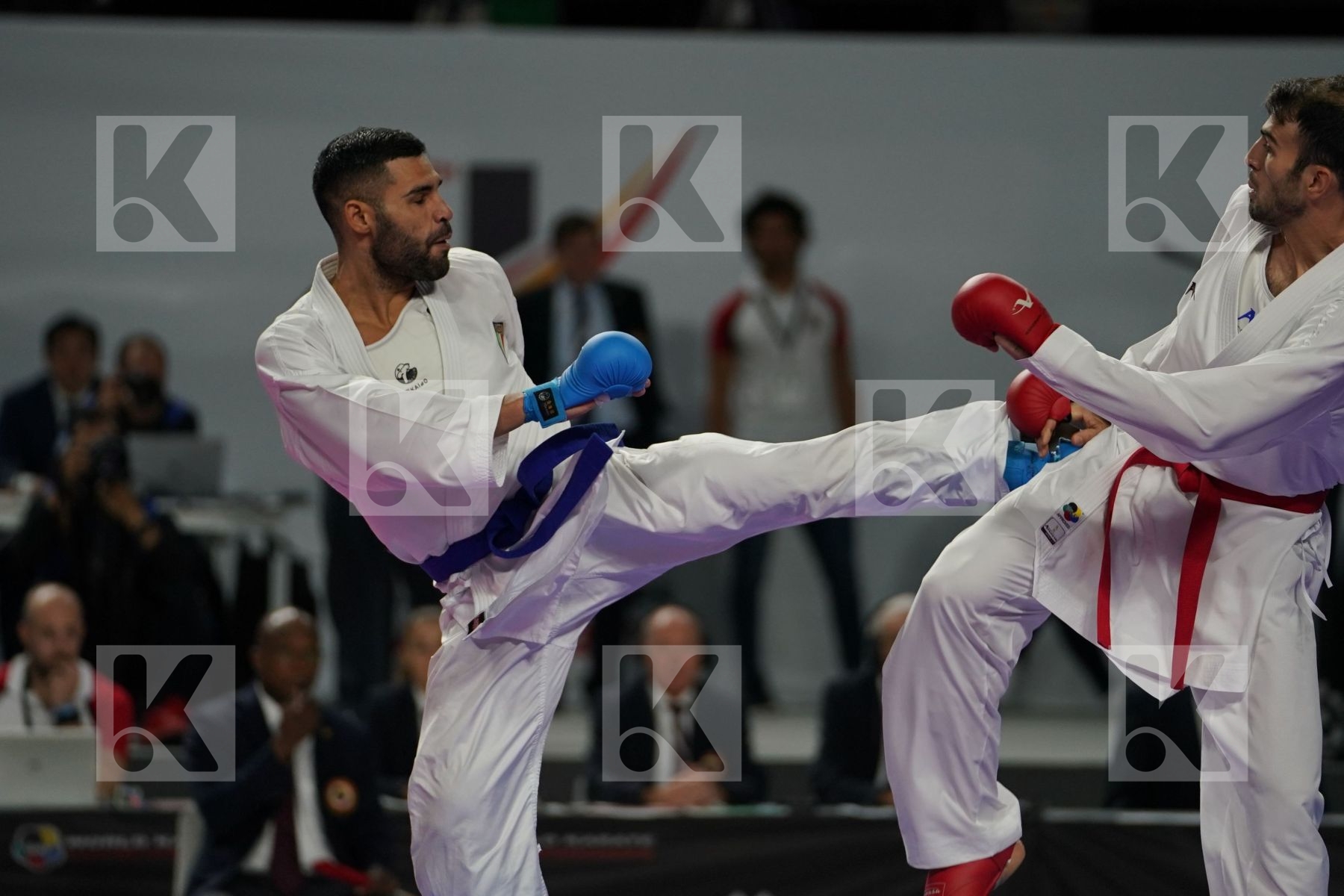 BAHMAN ASGARI GHONCHEH (ISLAMIC REPUBLIC OF IRAN) vs LUIGI BUSA (ITALY) in Senior Kumite Ð 75 Kg - Final bout