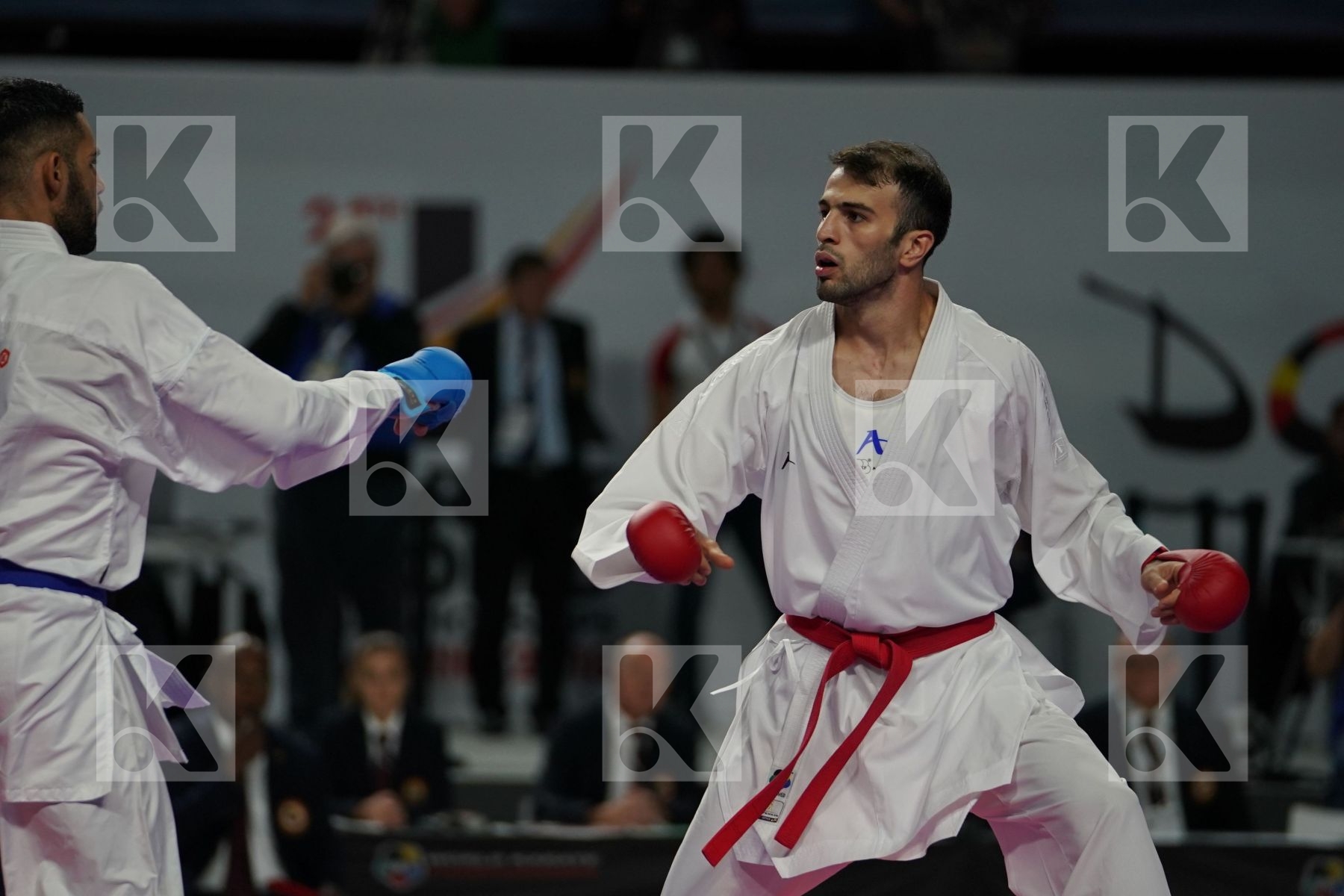 BAHMAN ASGARI GHONCHEH (ISLAMIC REPUBLIC OF IRAN) vs LUIGI BUSA (ITALY) in Senior Kumite Ð 75 Kg - Final bout