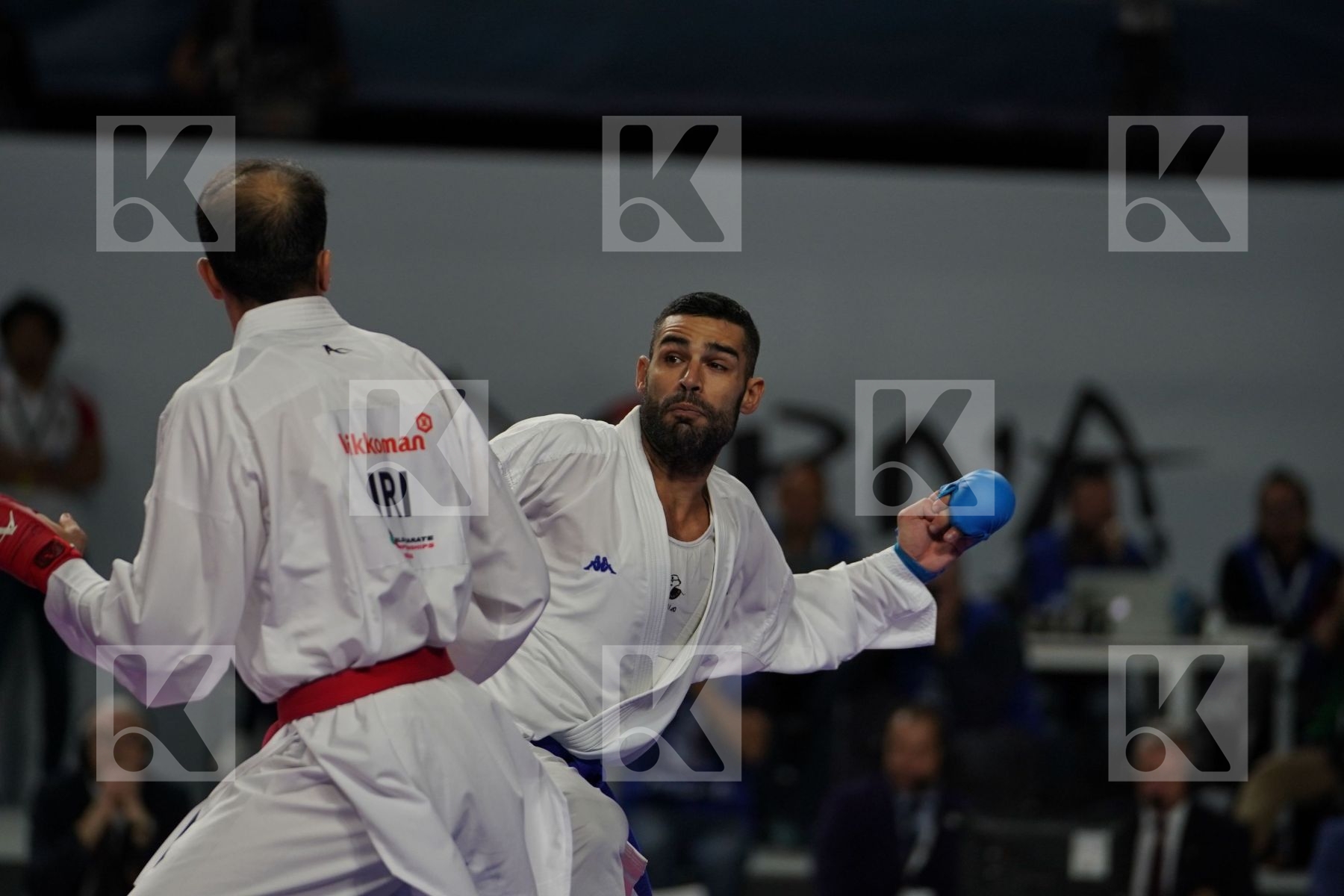 BAHMAN ASGARI GHONCHEH (ISLAMIC REPUBLIC OF IRAN) vs LUIGI BUSA (ITALY) in Senior Kumite Ð 75 Kg - Final bout