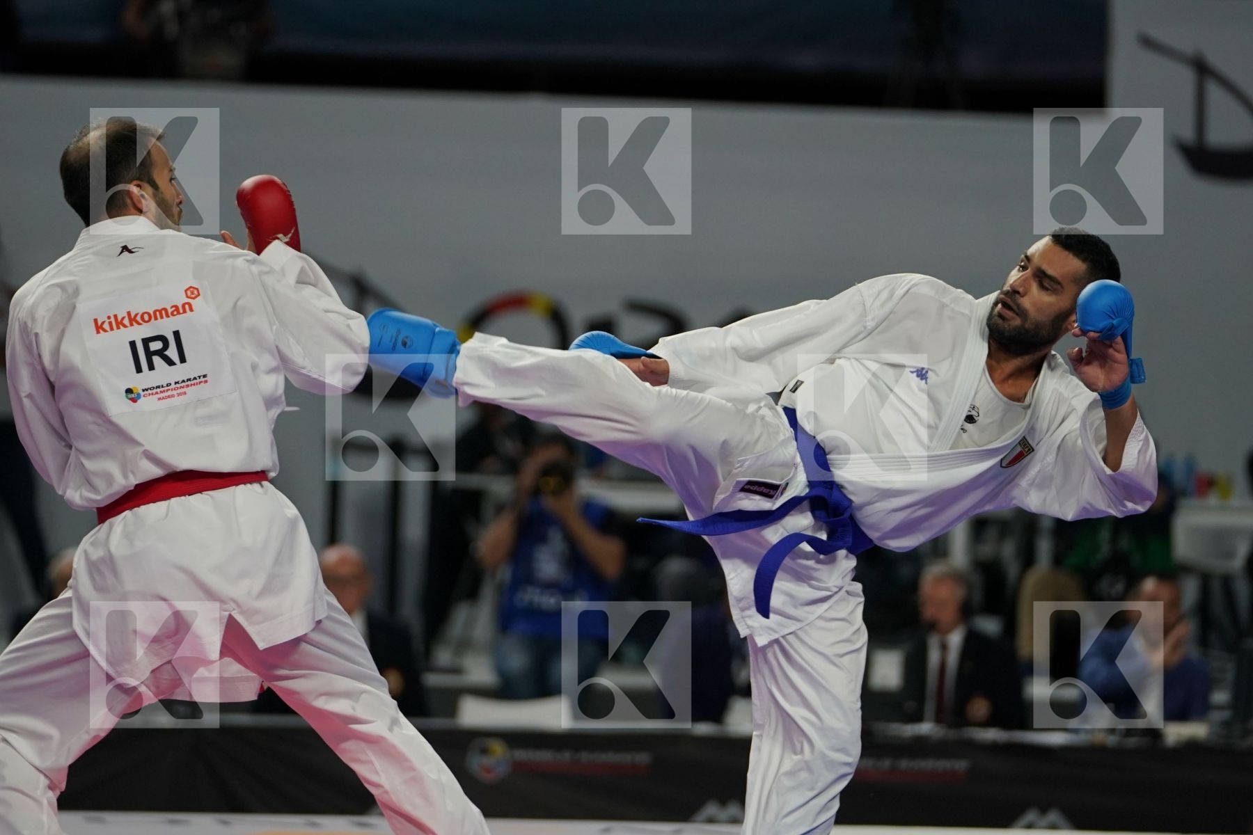 BAHMAN ASGARI GHONCHEH (ISLAMIC REPUBLIC OF IRAN) vs LUIGI BUSA (ITALY) in Senior Kumite Ð 75 Kg - Final bout