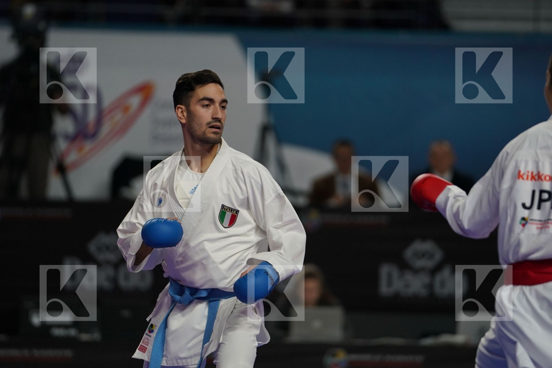 NAOTO SAGO (JAPAN) vs ANGELO CRESCENZO (ITALY) in Senior Kumite -60 Kg - Final bout