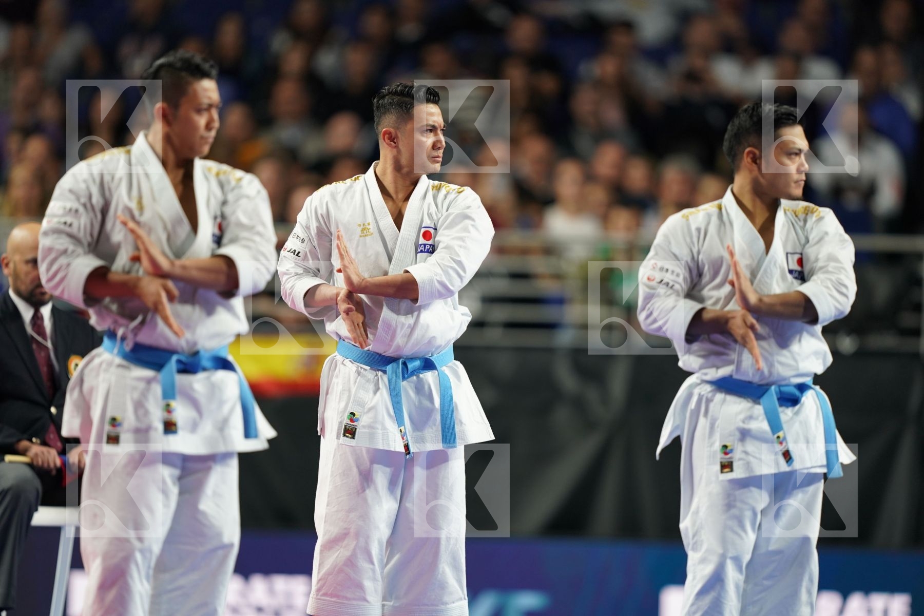 JAPAN (KINJO, KIYUNA, UEMURA) in Senior Team Male Kata - Final bout