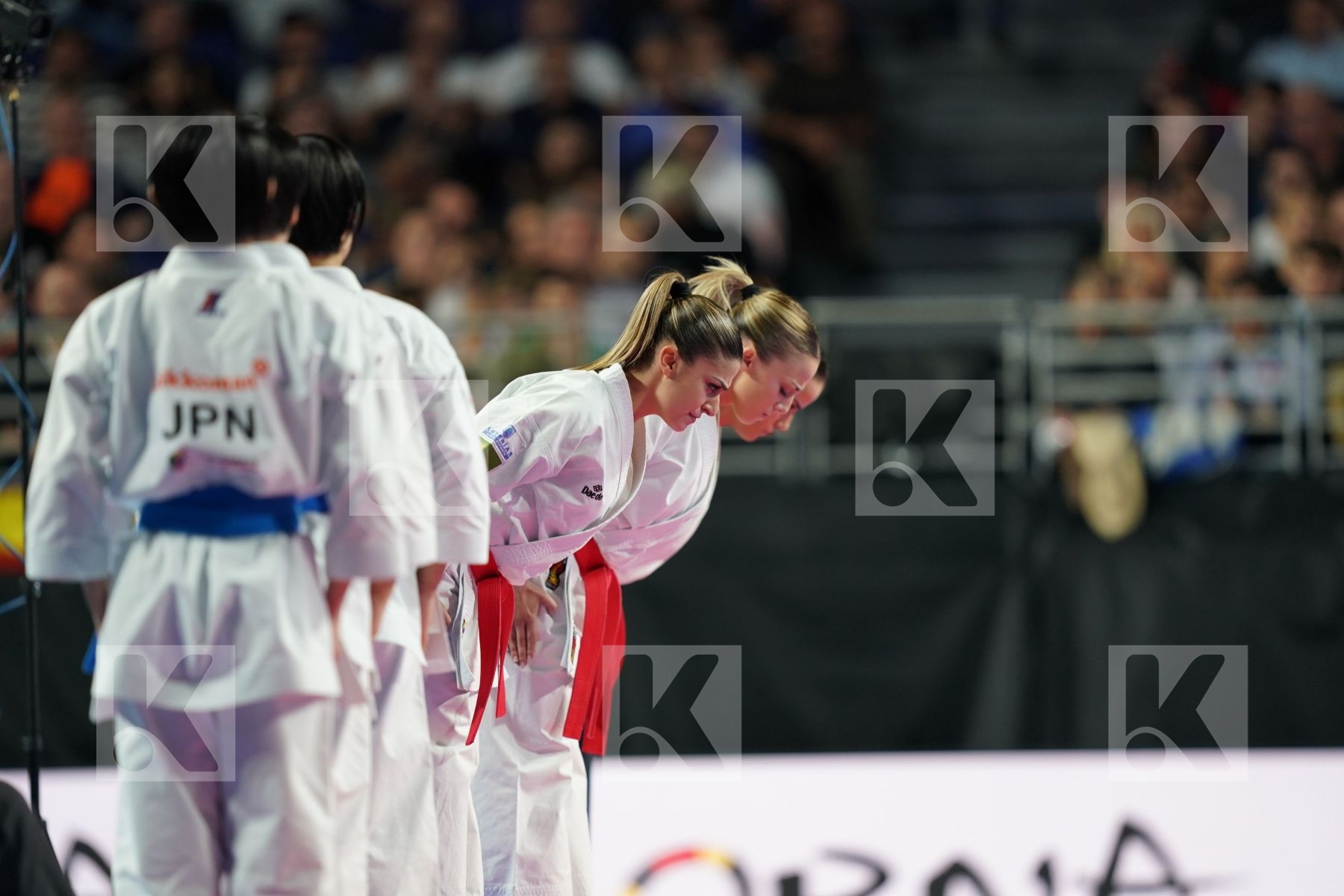 SPAIN(GARCIA LOZANO, RODRIGUEZ ENCABO, ROY RUBIO) in Senior Team Female Kata - Final bout