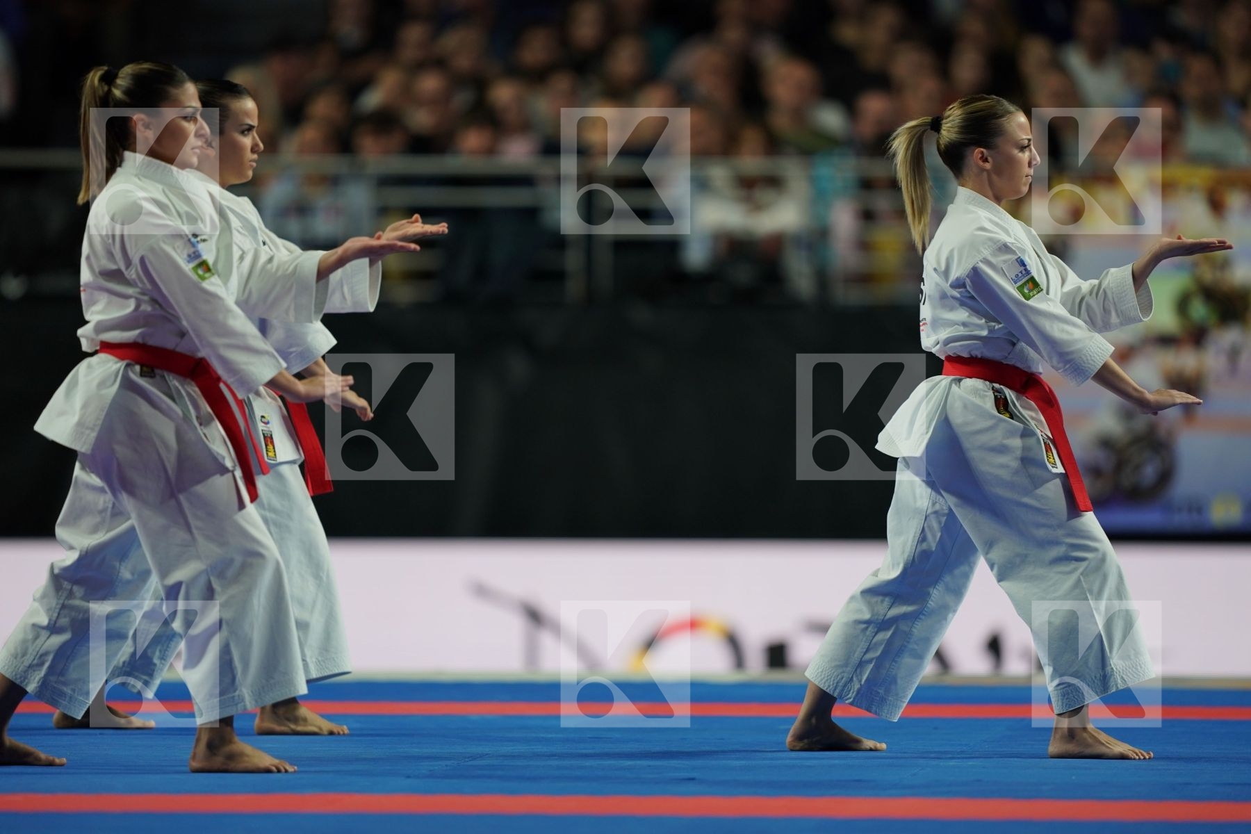 SPAIN(GARCIA LOZANO, RODRIGUEZ ENCABO, ROY RUBIO) in Senior Team Female Kata - Final bout