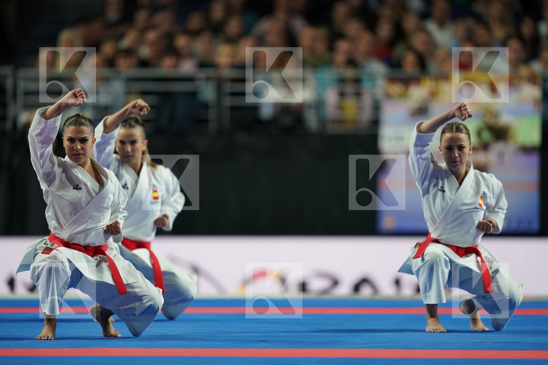 SPAIN(GARCIA LOZANO, RODRIGUEZ ENCABO, ROY RUBIO) in Senior Team Female Kata - Final bout