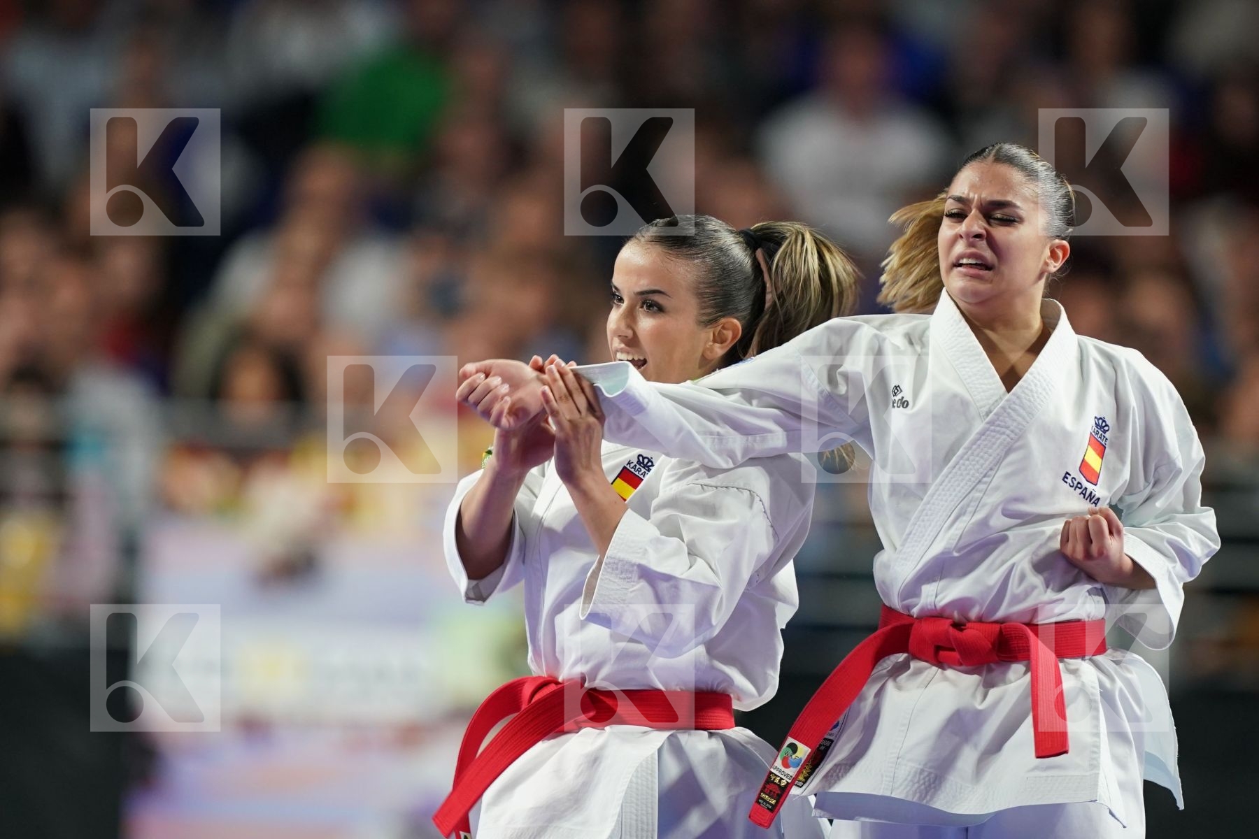 SPAIN(GARCIA LOZANO, RODRIGUEZ ENCABO, ROY RUBIO) in Senior Team Female Kata - Final bout