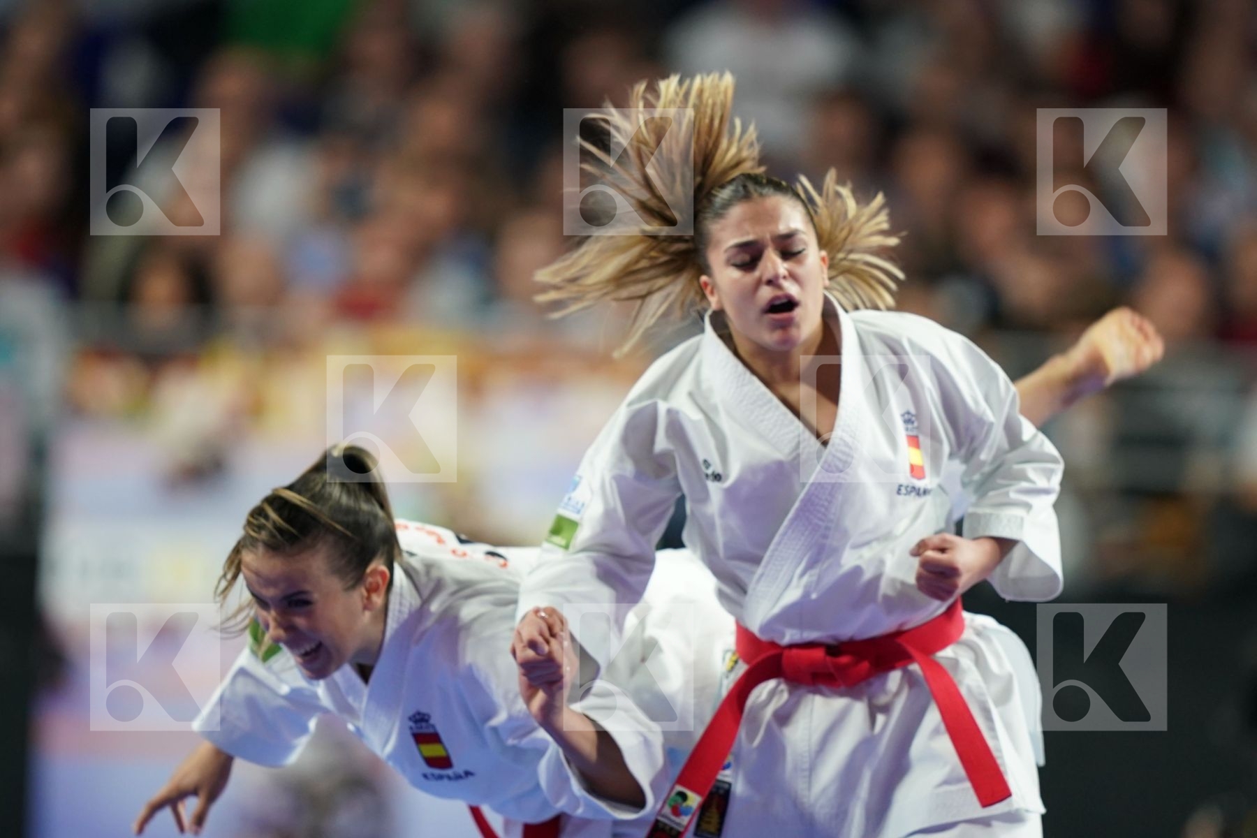 SPAIN(GARCIA LOZANO, RODRIGUEZ ENCABO, ROY RUBIO) in Senior Team Female Kata - Final bout