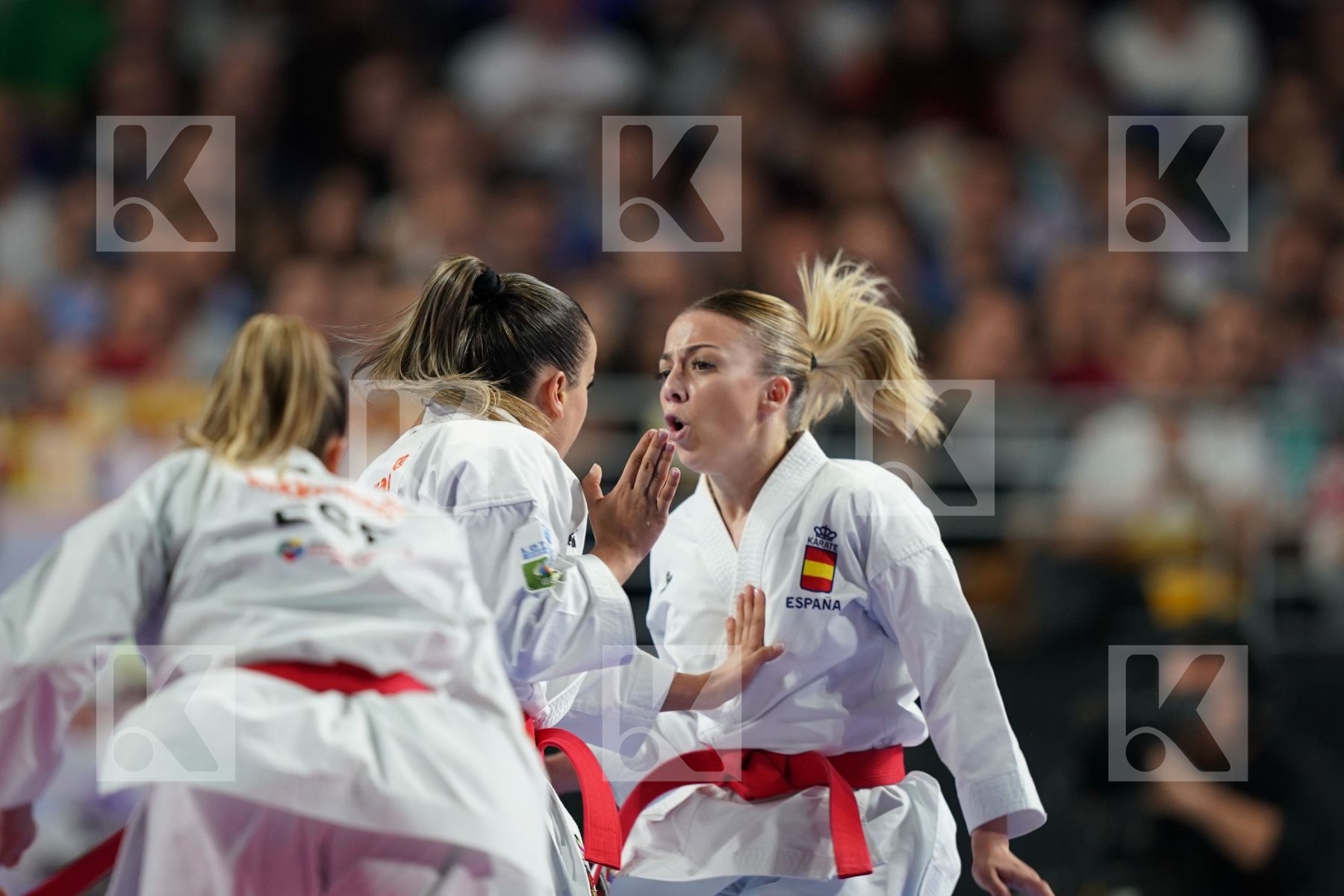 SPAIN(GARCIA LOZANO, RODRIGUEZ ENCABO, ROY RUBIO) in Senior Team Female Kata - Final bout