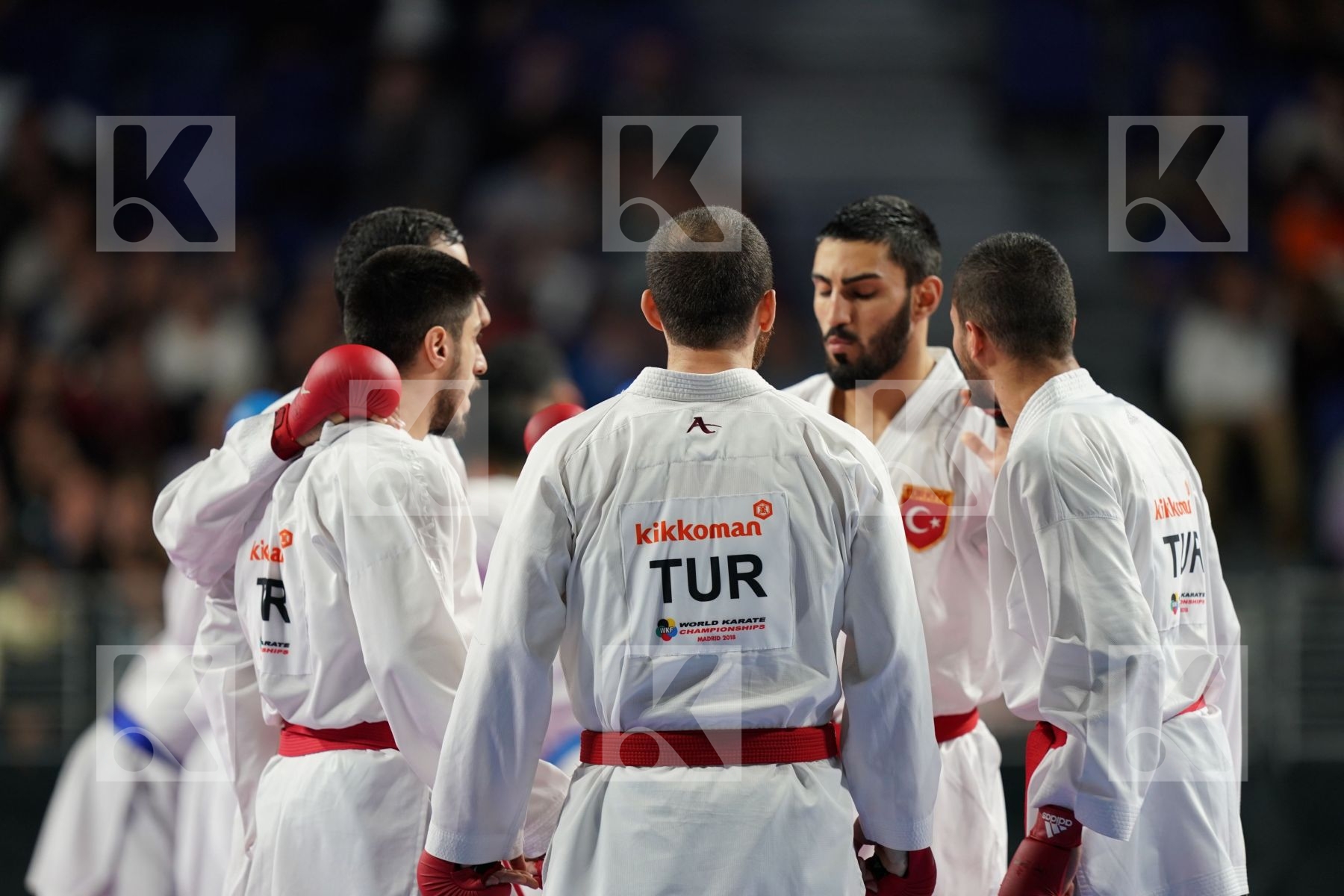 TURKEY (AKTAS, ELTEMUR, GOK, KAPTAN, OZER, UYGUR, YAMANOGLU) vs IRAN (ABAZARI, ASGARI GHONCHEH, ASIABARI, GANJZADEH, HEYDARI, KHODABAKHSHI, POORSHAB) in Senior Team Male Kumite - Final bout